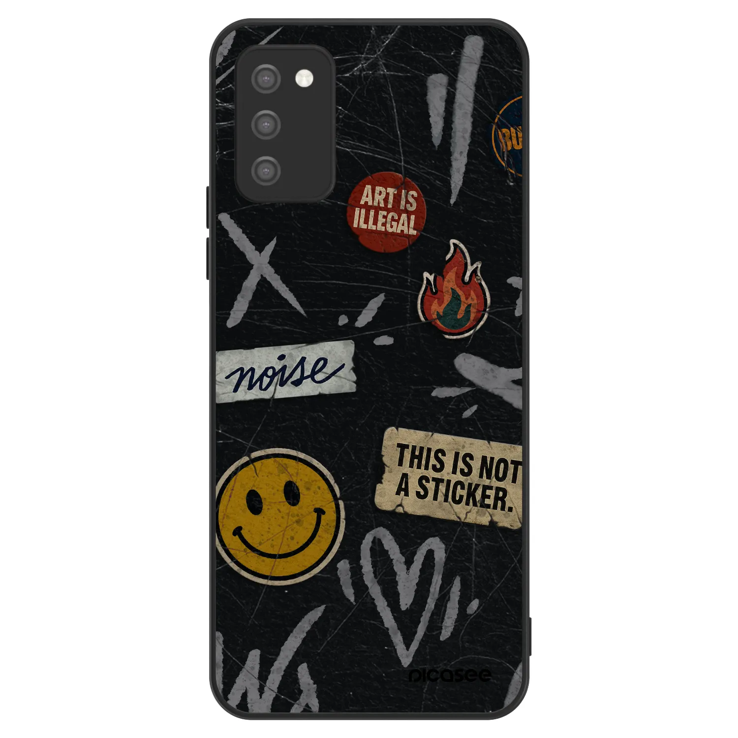 Picasee ULTIMATE CASE für Samsung Galaxy A02s A025G - STICKERS x TAGS