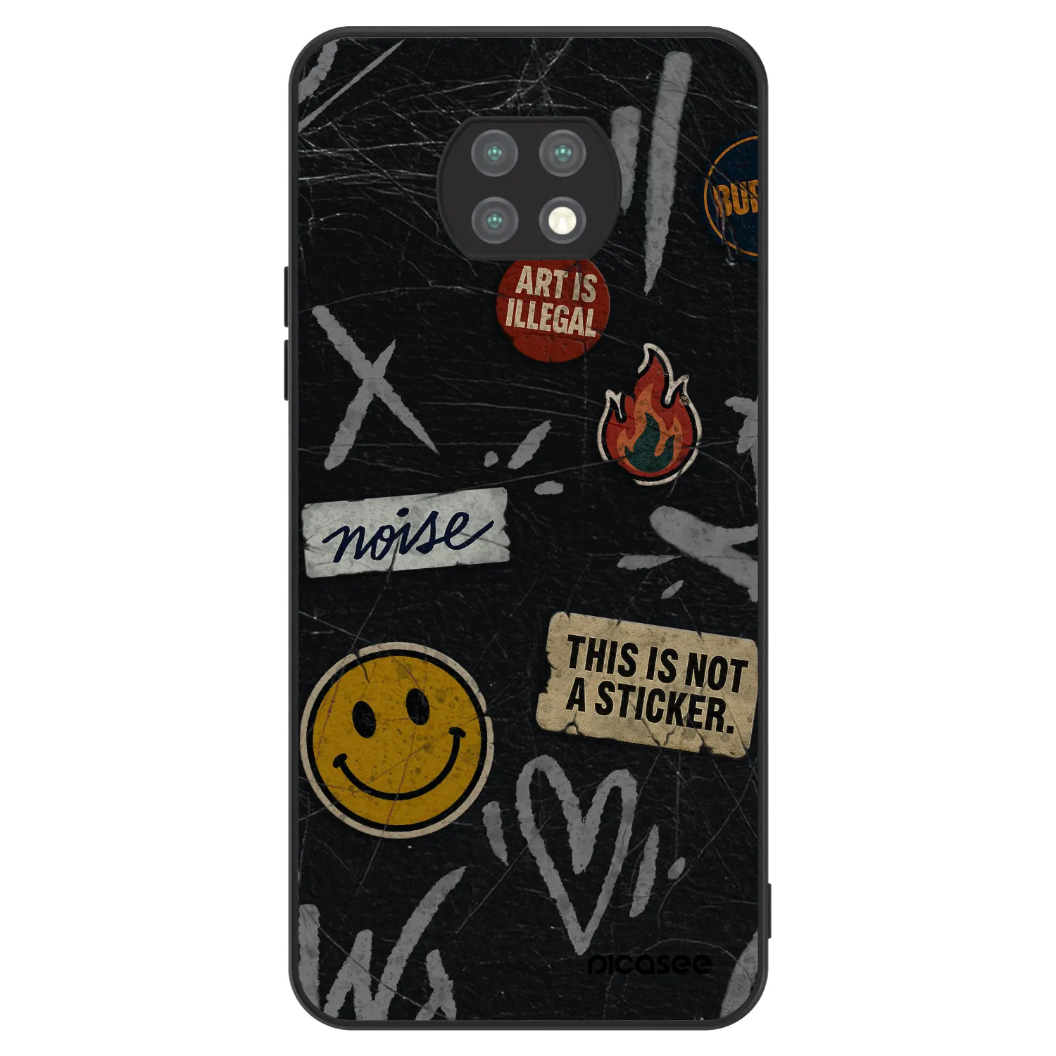 Picasee ULTIMATE CASE für Xiaomi Redmi Note 9T - STICKERS x TAGS