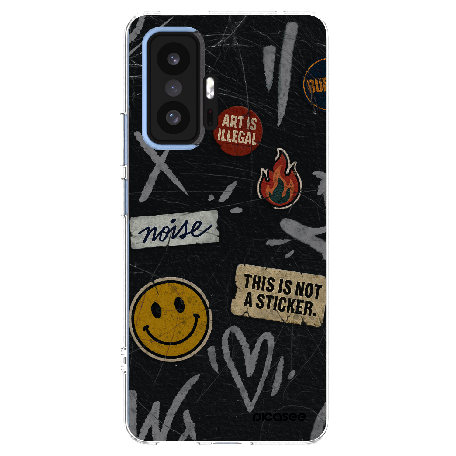 Picasee Xiaomi 11T Hülle - Transparentes Silikon - STICKERS x TAGS