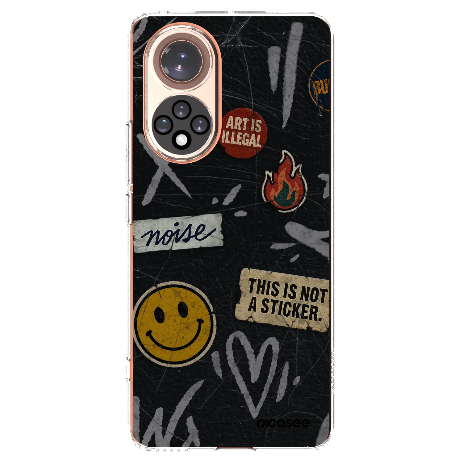 Picasee Huawei Nova 9 Hülle - Transparentes Silikon - STICKERS x TAGS