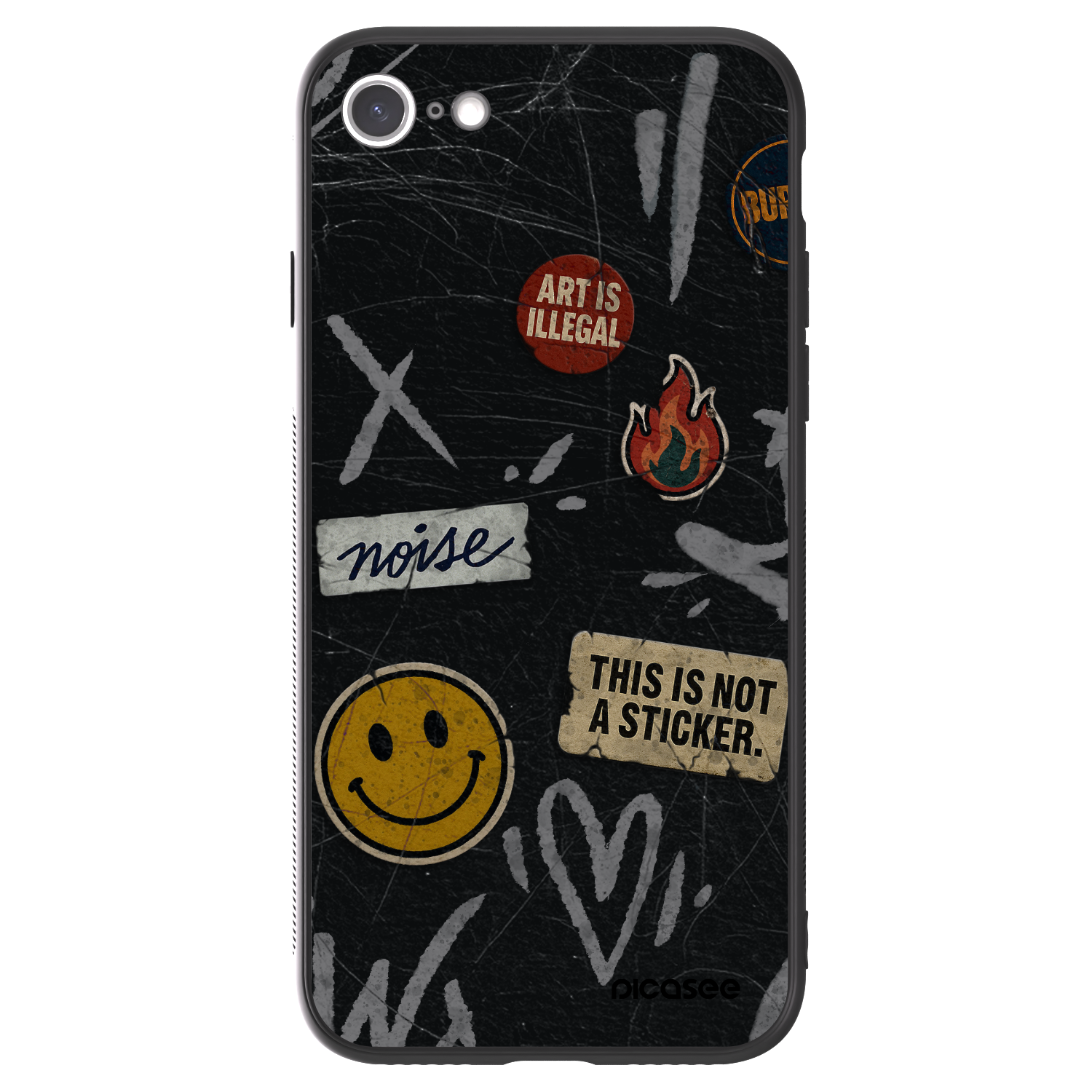 Picasee ULTIMATE CASE für Apple iPhone SE 2022 - STICKERS x TAGS
