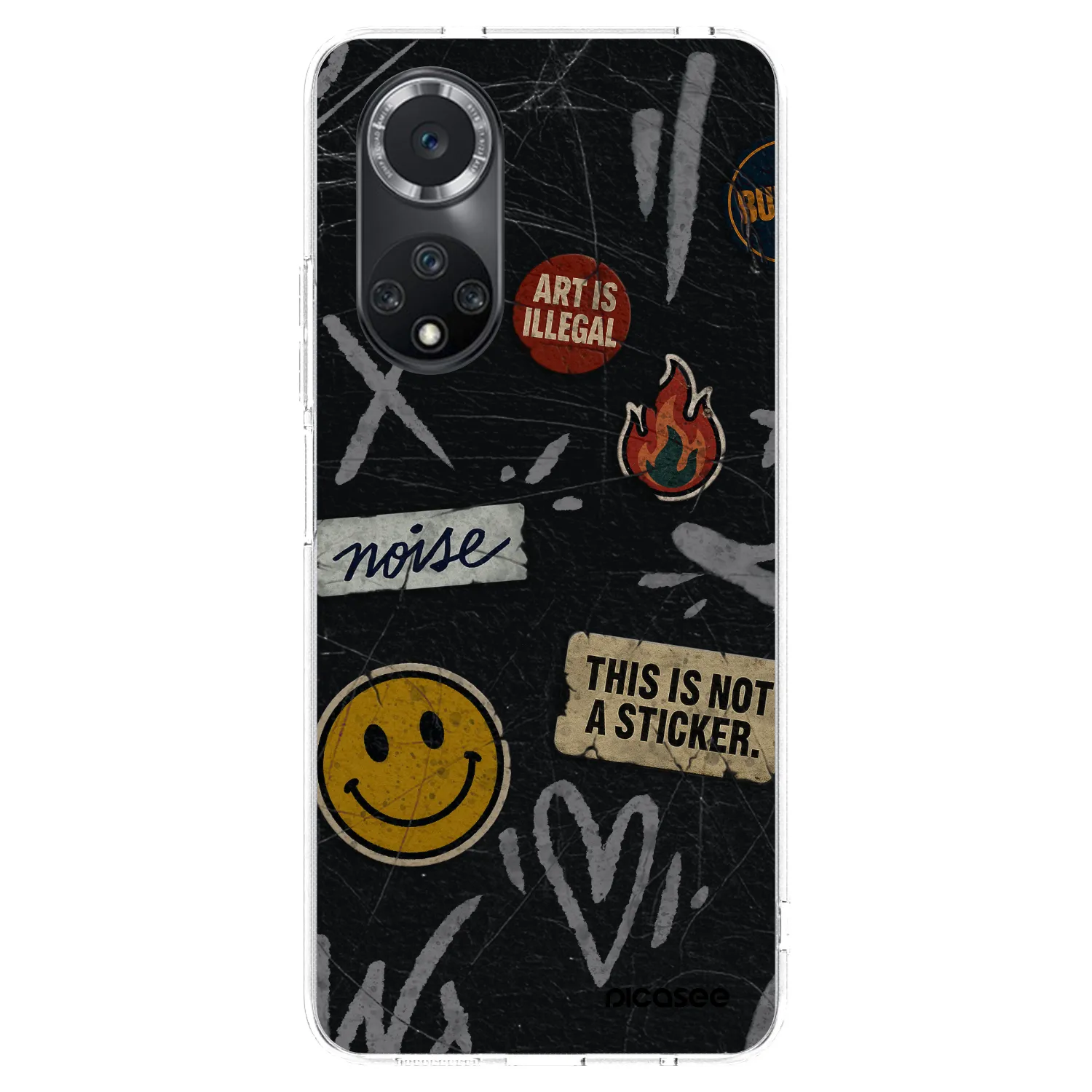 Picasee Huawei Nova 9 SE Hülle - Transparentes Silikon - STICKERS x TAGS