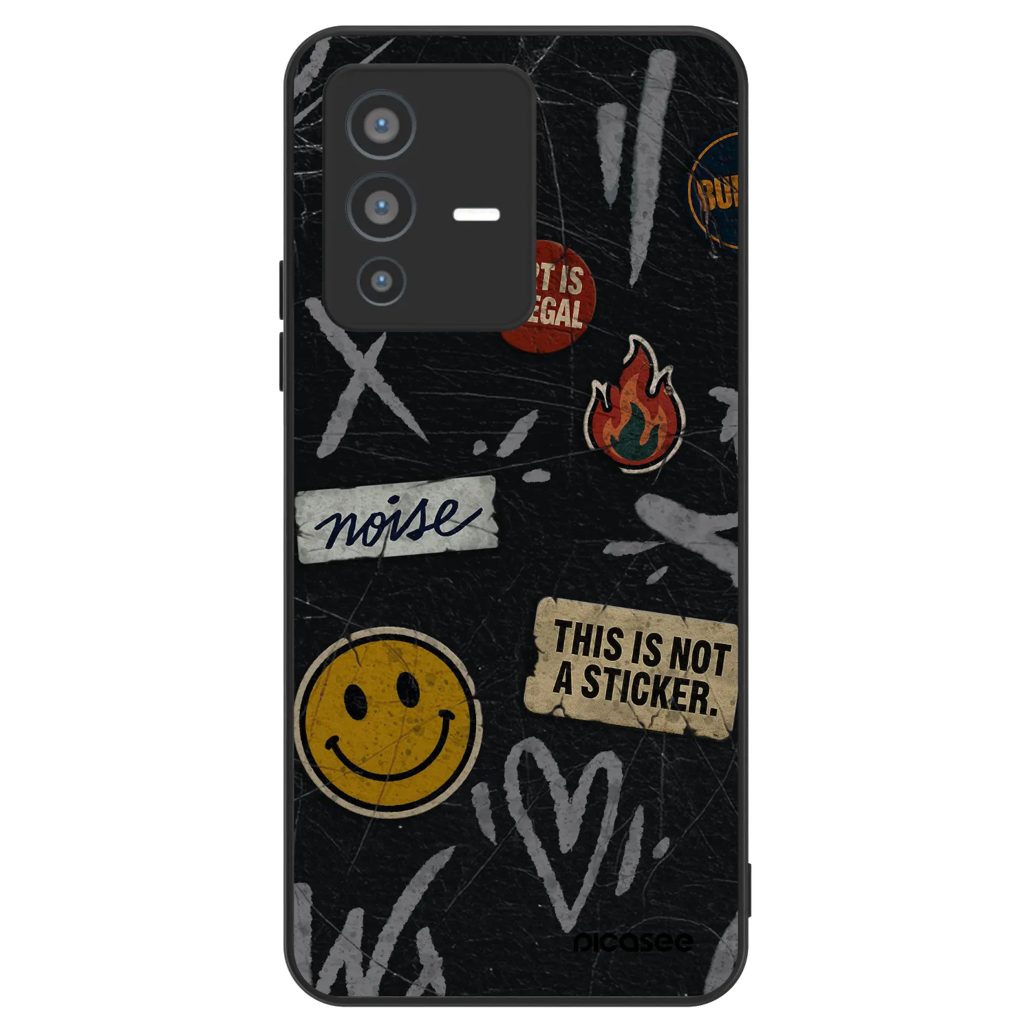 Picasee ULTIMATE CASE für Vivo V23 5G - STICKERS x TAGS