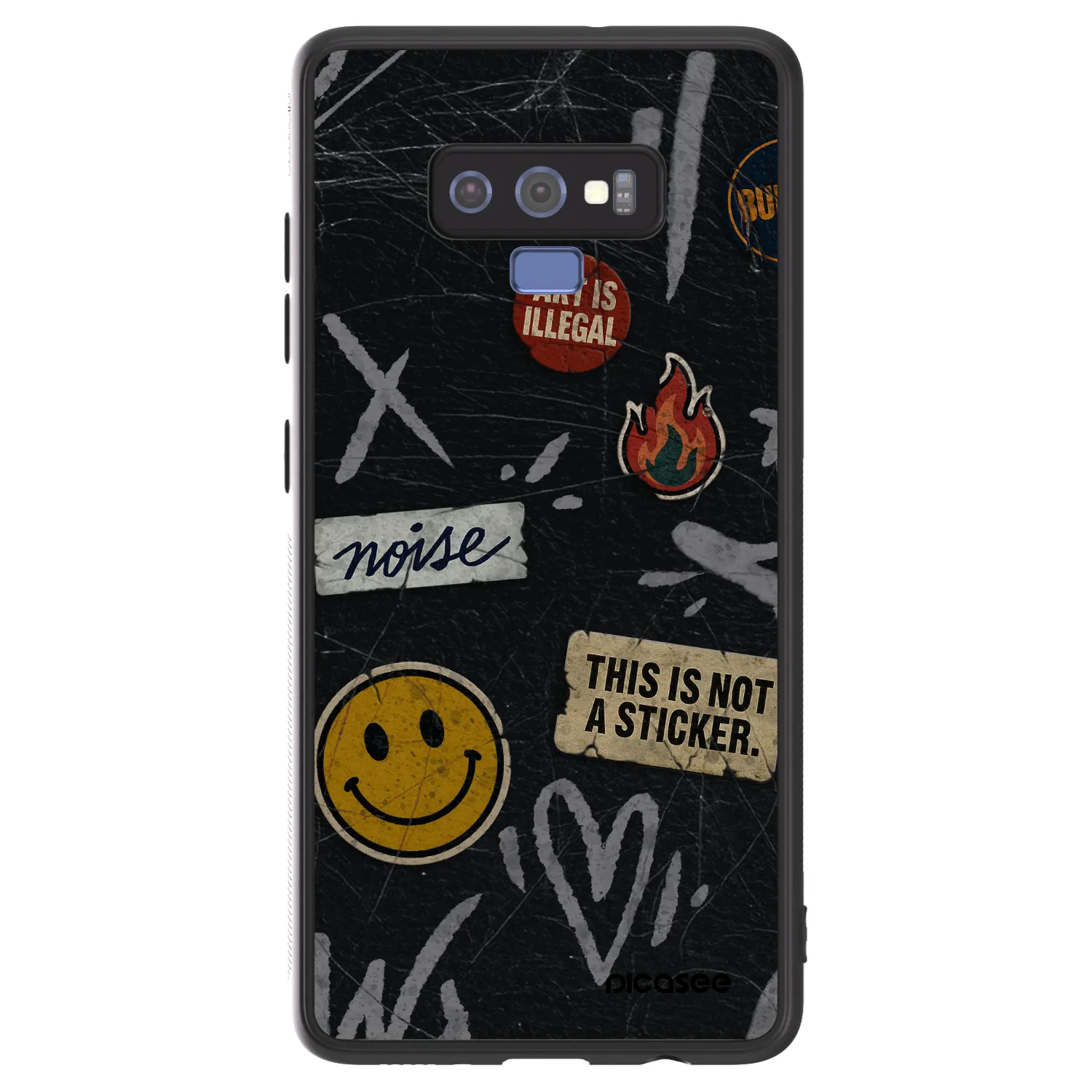 Picasee ULTIMATE CASE für Samsung Galaxy Note 9 N960F - STICKERS x TAGS