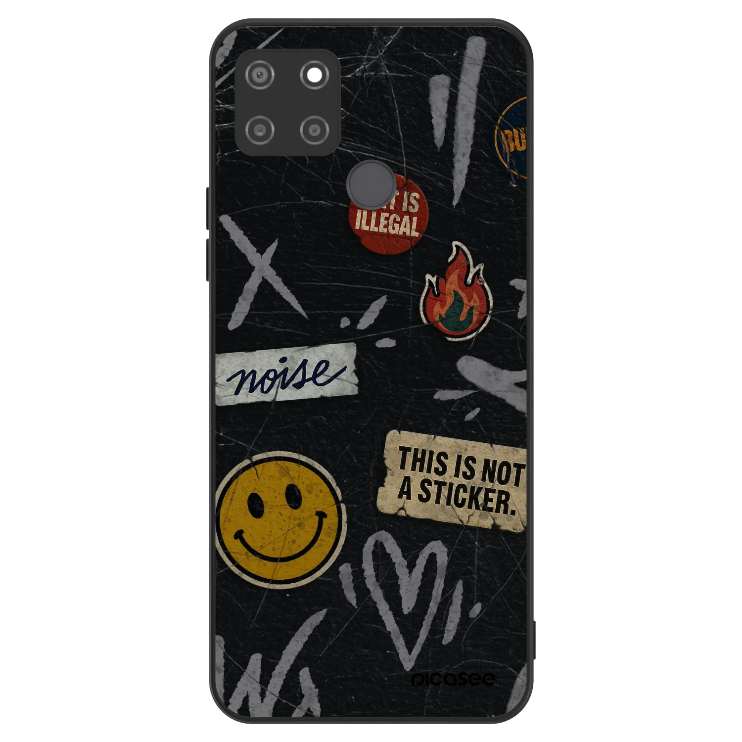 Picasee ULTIMATE CASE für Realme C21Y - STICKERS x TAGS