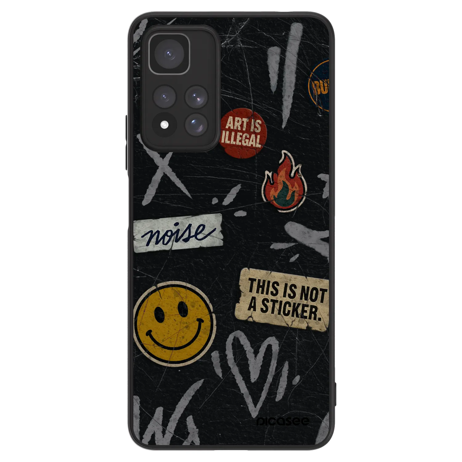Picasee ULTIMATE CASE für Xiaomi Redmi Note 11 Pro+ 5G - STICKERS x TAGS
