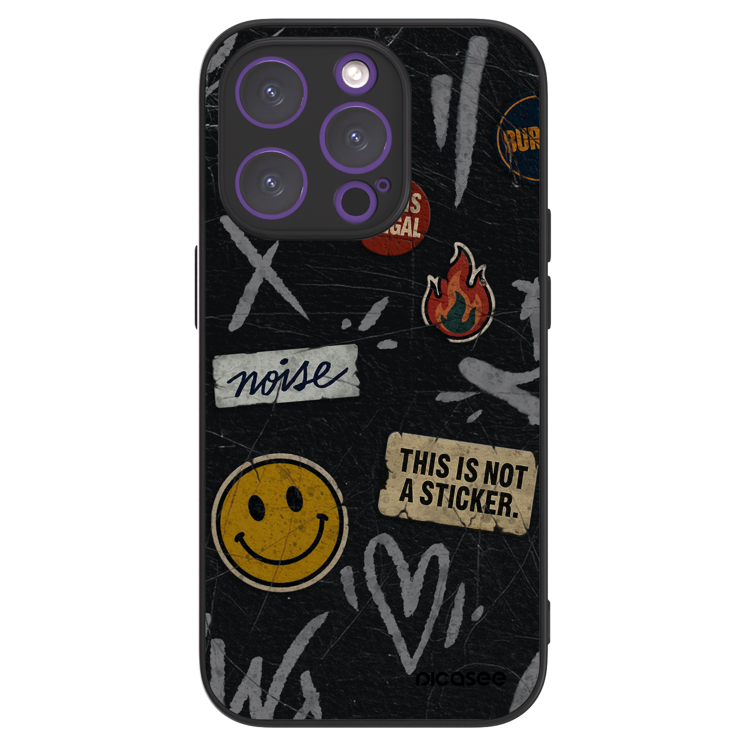 Picasee ULTIMATE CASE MagSafe für Apple iPhone 14 Pro - STICKERS x TAGS