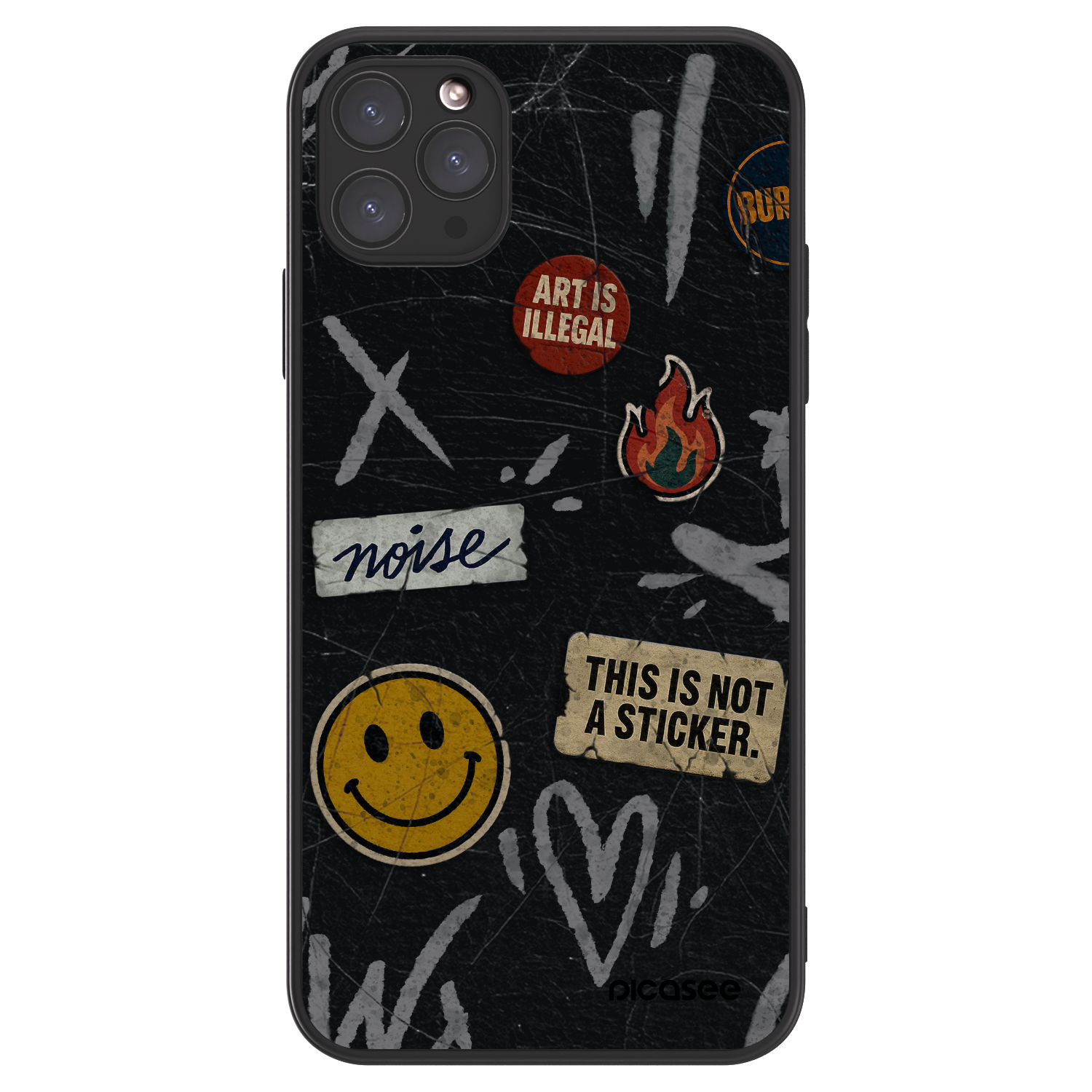 Picasee ULTIMATE CASE MagSafe für Apple iPhone 11 Pro Max - STICKERS x TAGS