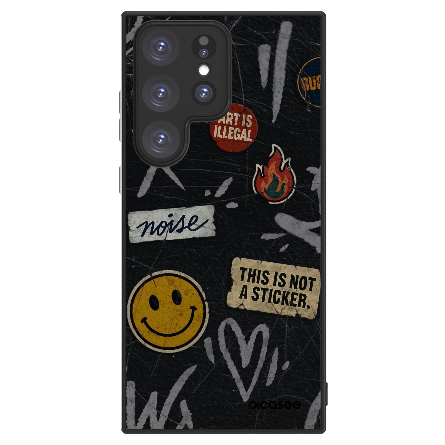 Picasee ULTIMATE CASE für Samsung Galaxy S23 Ultra 5G - STICKERS x TAGS