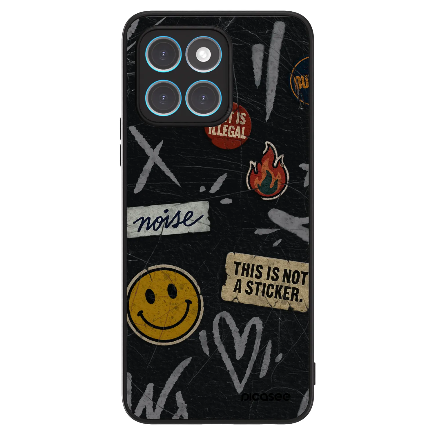 Picasee ULTIMATE CASE für Honor X8 5G - STICKERS x TAGS