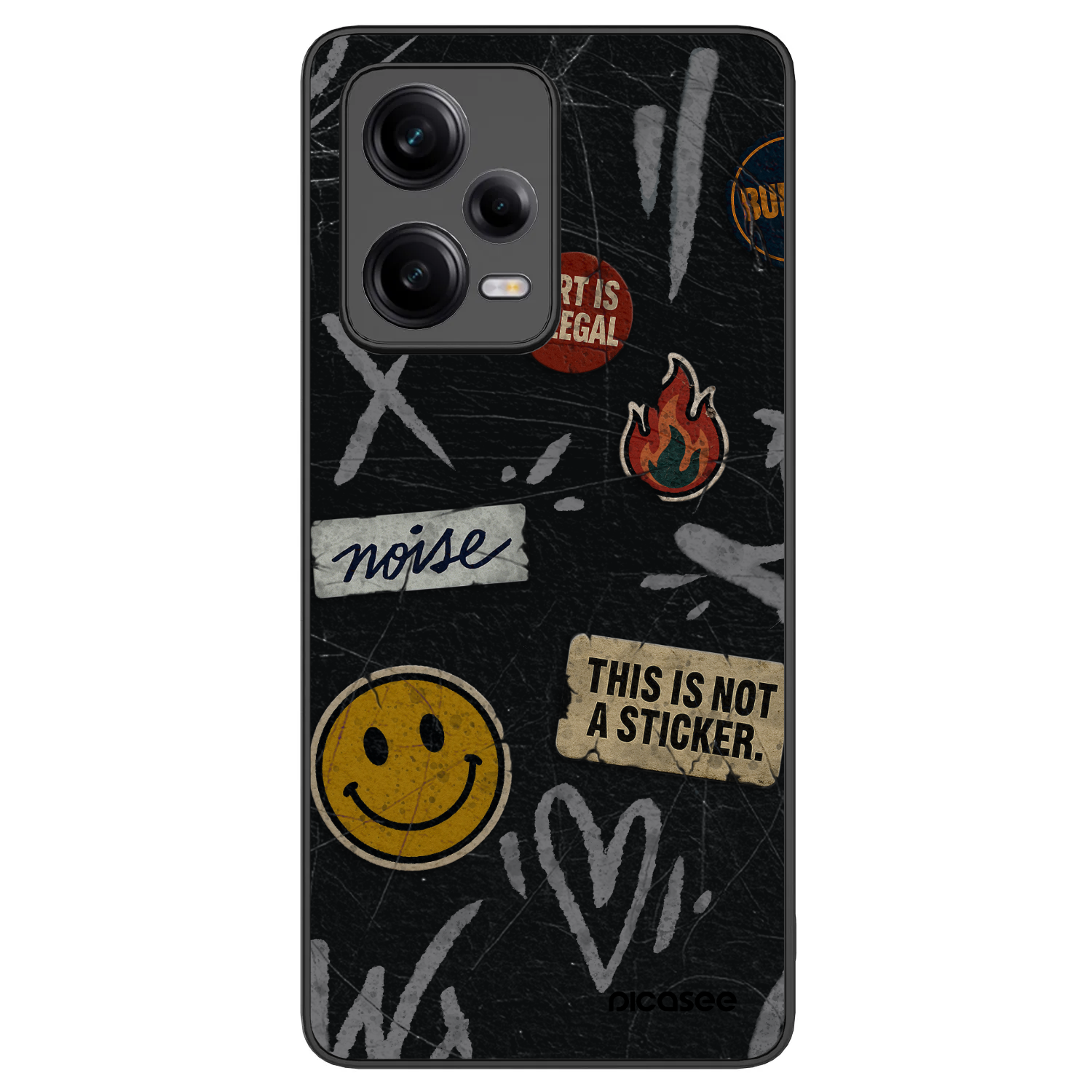 Picasee ULTIMATE CASE für Xiaomi Redmi Note 12 Pro 5G - STICKERS x TAGS