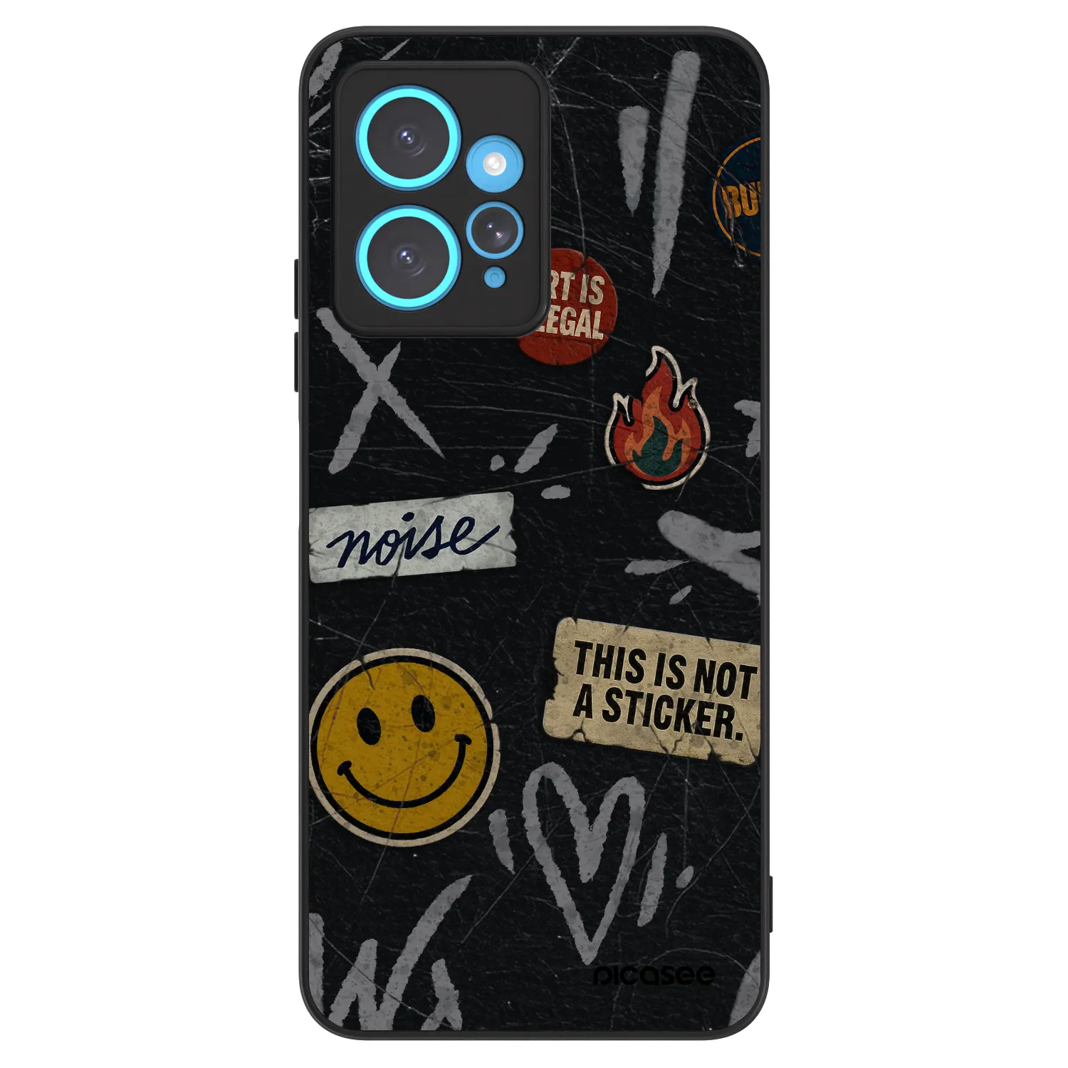 Picasee ULTIMATE CASE für Xiaomi Redmi Note 12 4G - STICKERS x TAGS