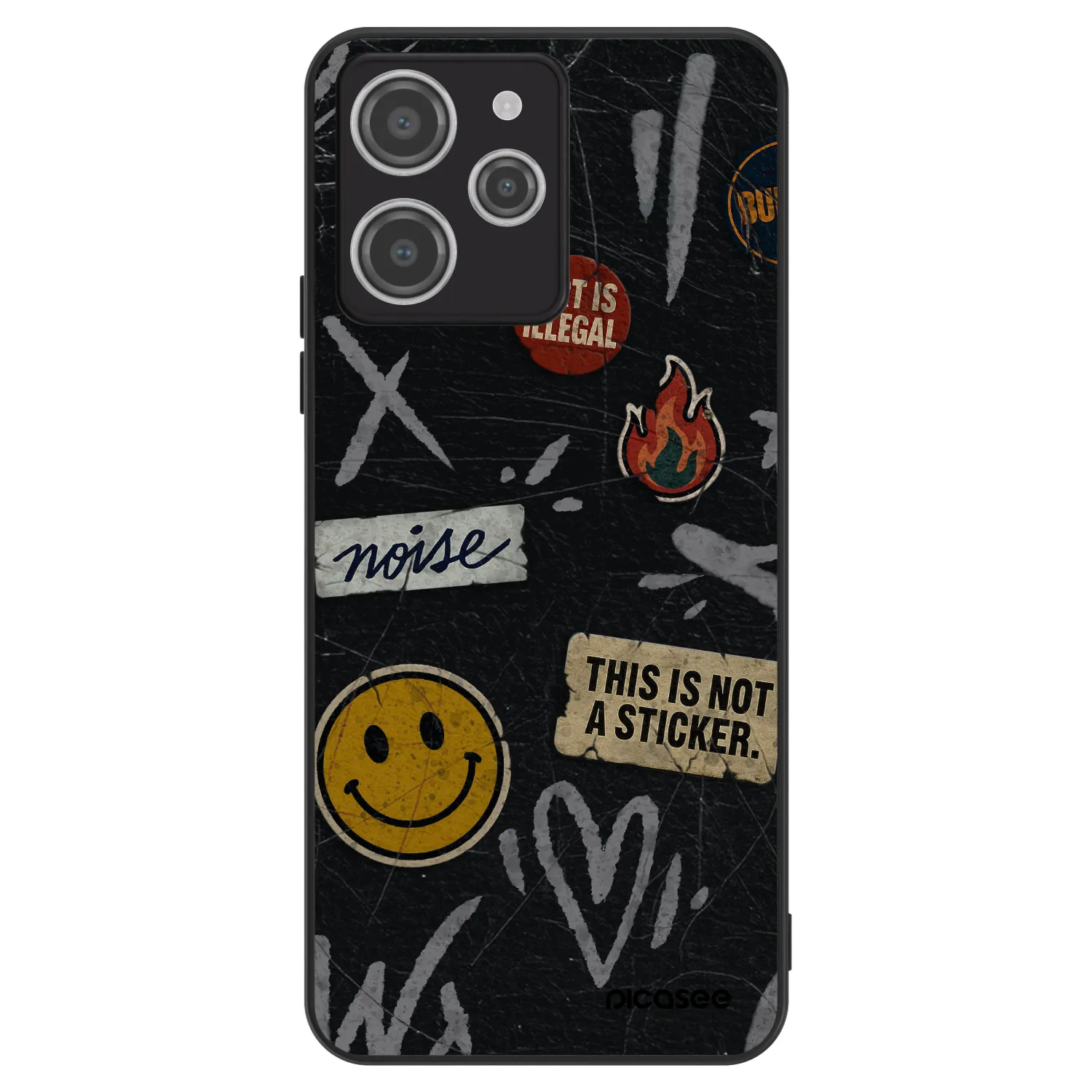 Picasee ULTIMATE CASE für Xiaomi Redmi 12 4G - STICKERS x TAGS