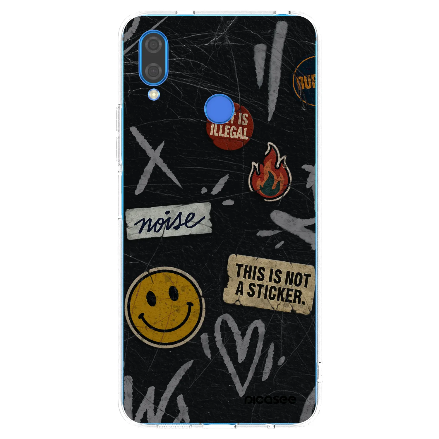 Picasee Huawei Nova 3i Hülle - Transparentes Silikon - STICKERS x TAGS