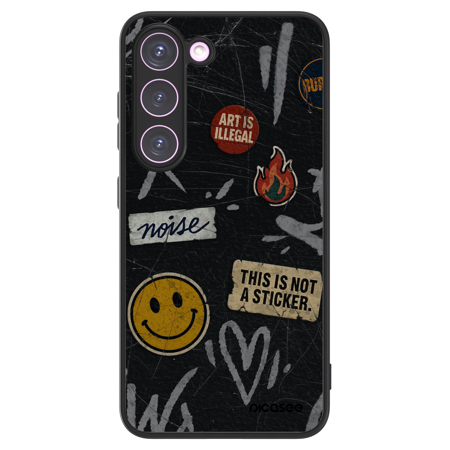 Picasee ULTIMATE CASE PowerShare für Samsung Galaxy S23 5G - STICKERS x TAGS