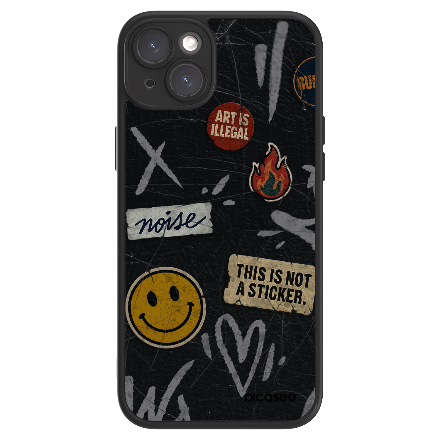 Picasee ULTIMATE CASE für Apple iPhone 15 Plus - STICKERS x TAGS