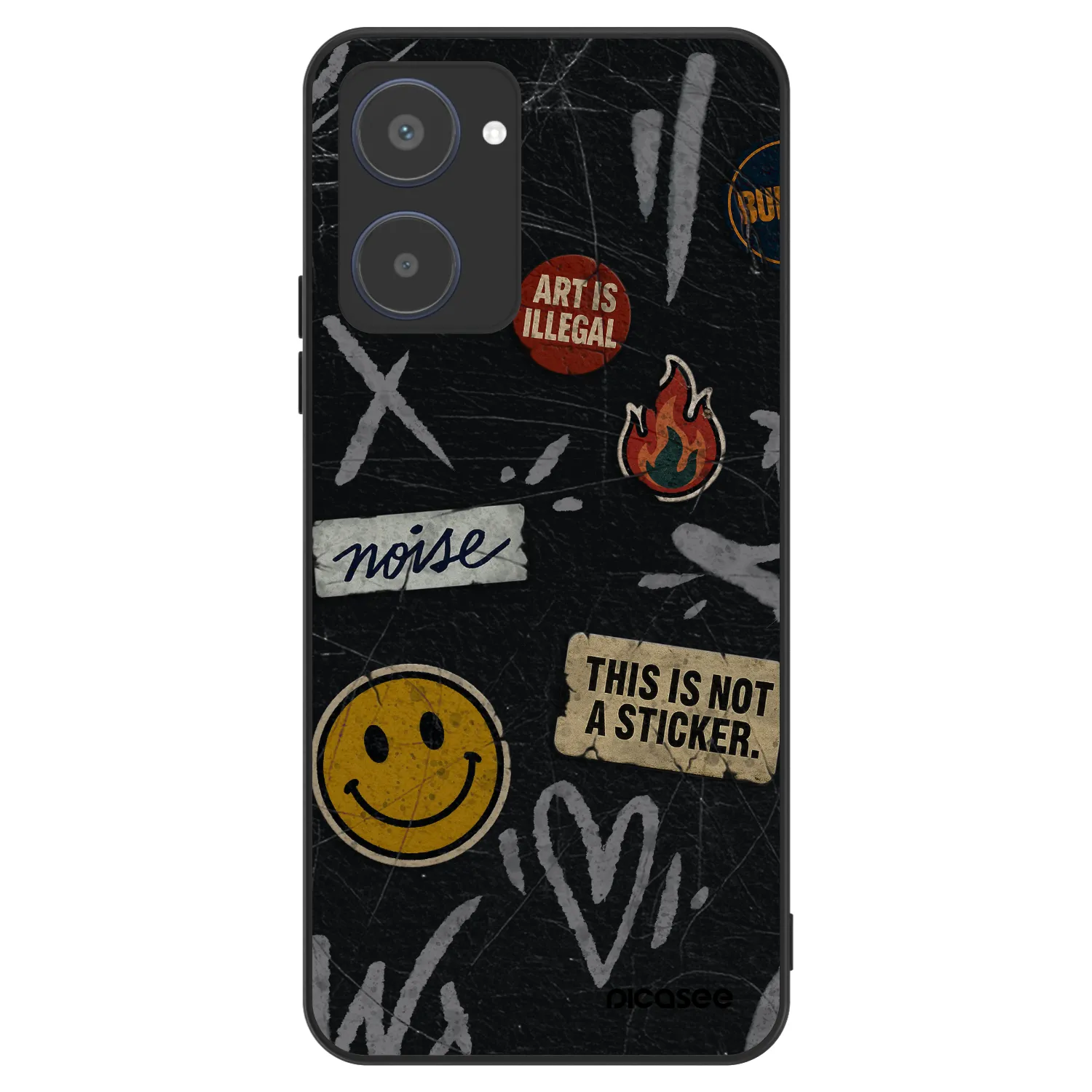 Picasee ULTIMATE CASE für Realme 10 4G - STICKERS x TAGS