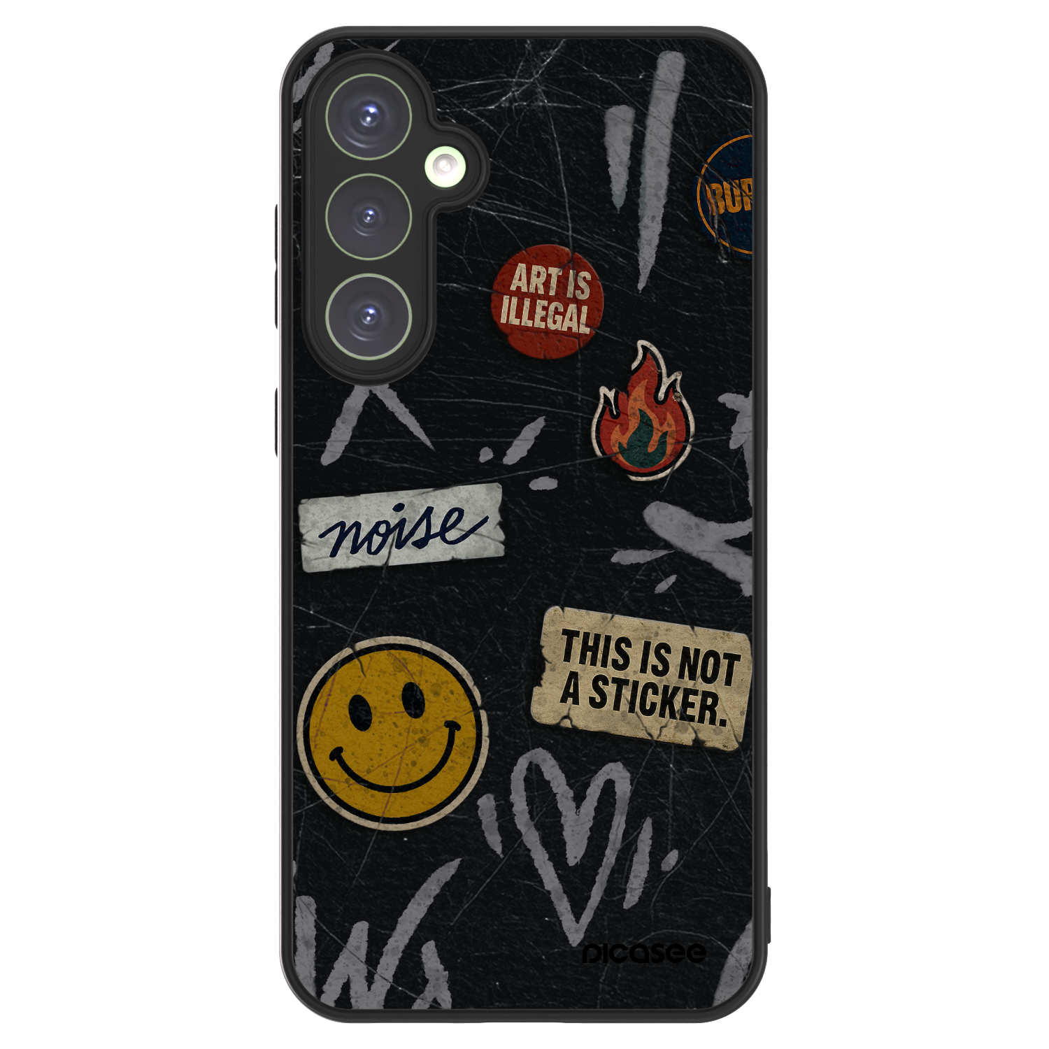 Picasee ULTIMATE CASE PowerShare für Samsung Galaxy S23 FE S711B - STICKERS x TAGS