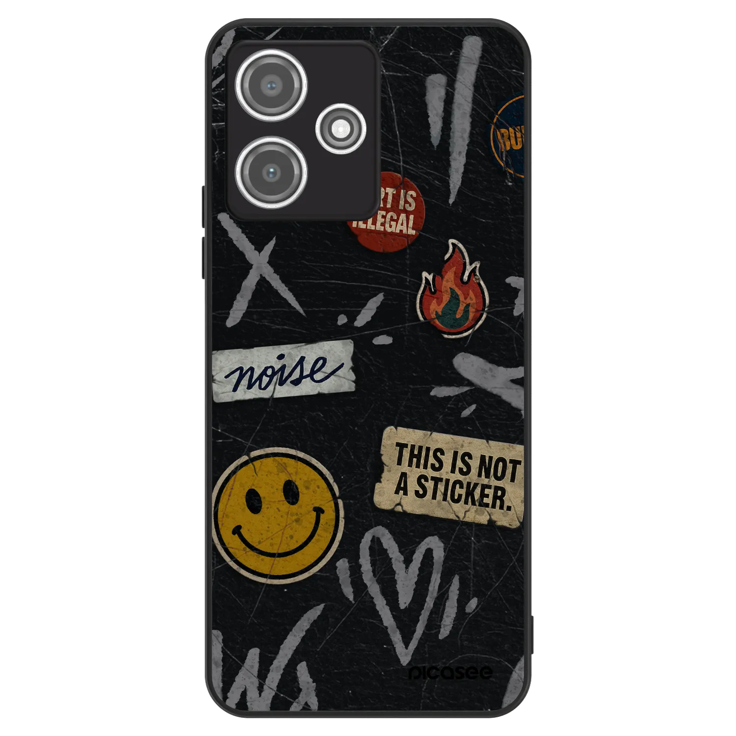 Picasee ULTIMATE CASE für Xiaomi Redmi 12 5G - STICKERS x TAGS