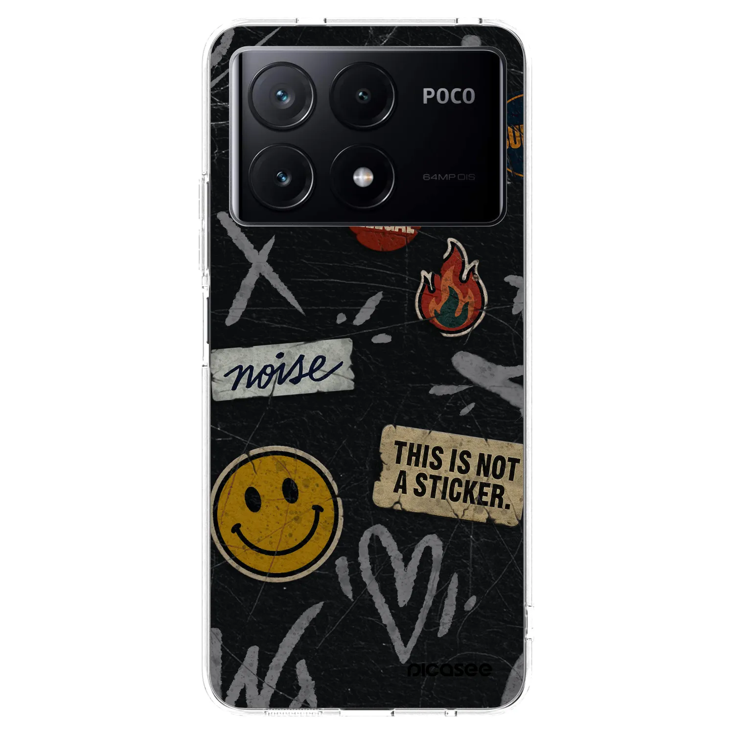 Picasee Xiaomi Poco X6 Pro Hülle - Transparentes Silikon - STICKERS x TAGS