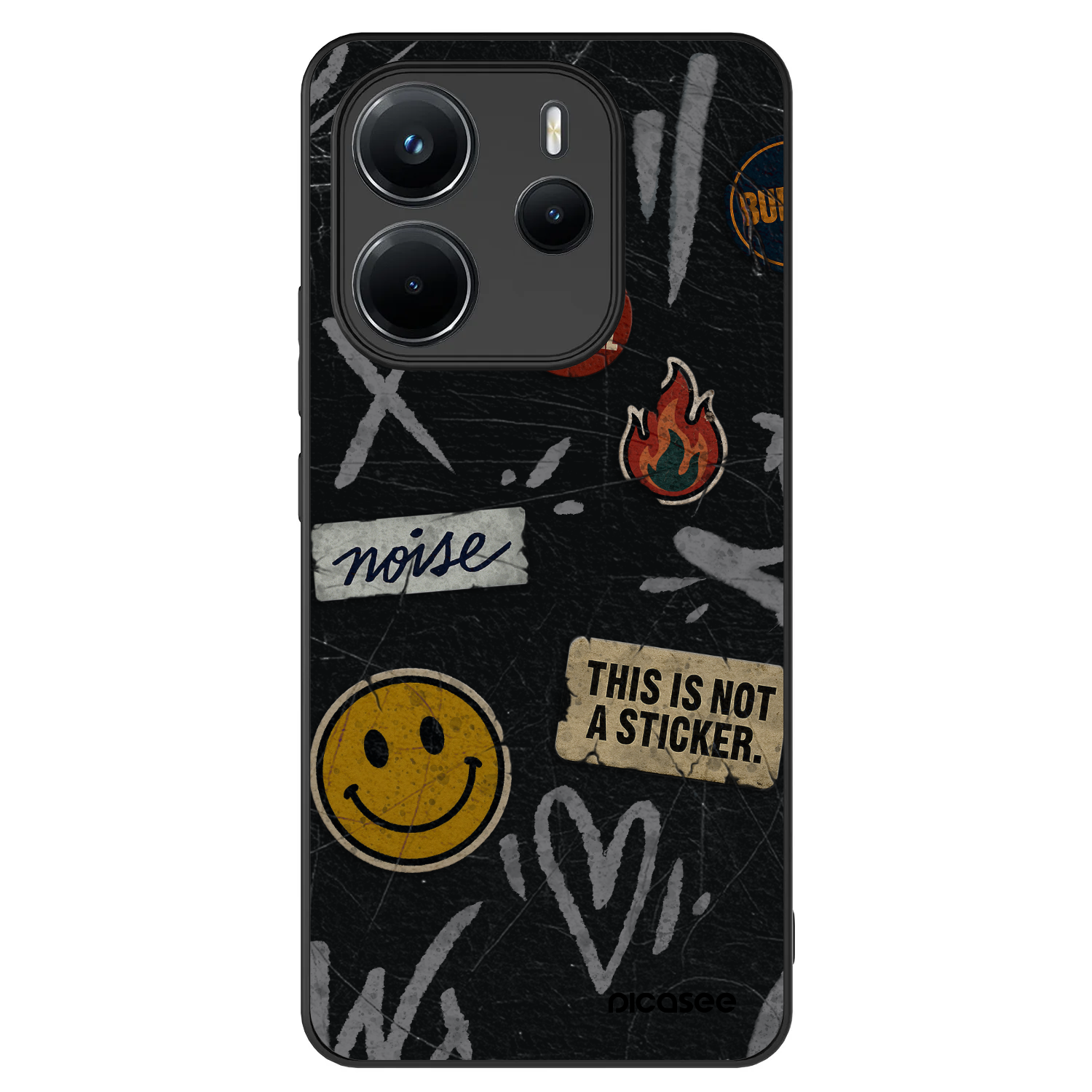 Picasee ULTIMATE CASE für Xiaomi Redmi Note 14 4G - STICKERS x TAGS