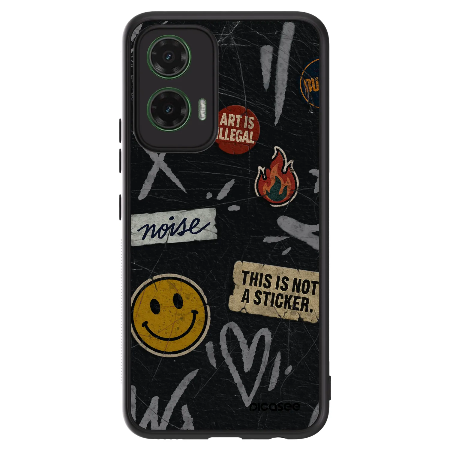 Picasee ULTIMATE CASE für Motorola Moto G35 5G - STICKERS x TAGS