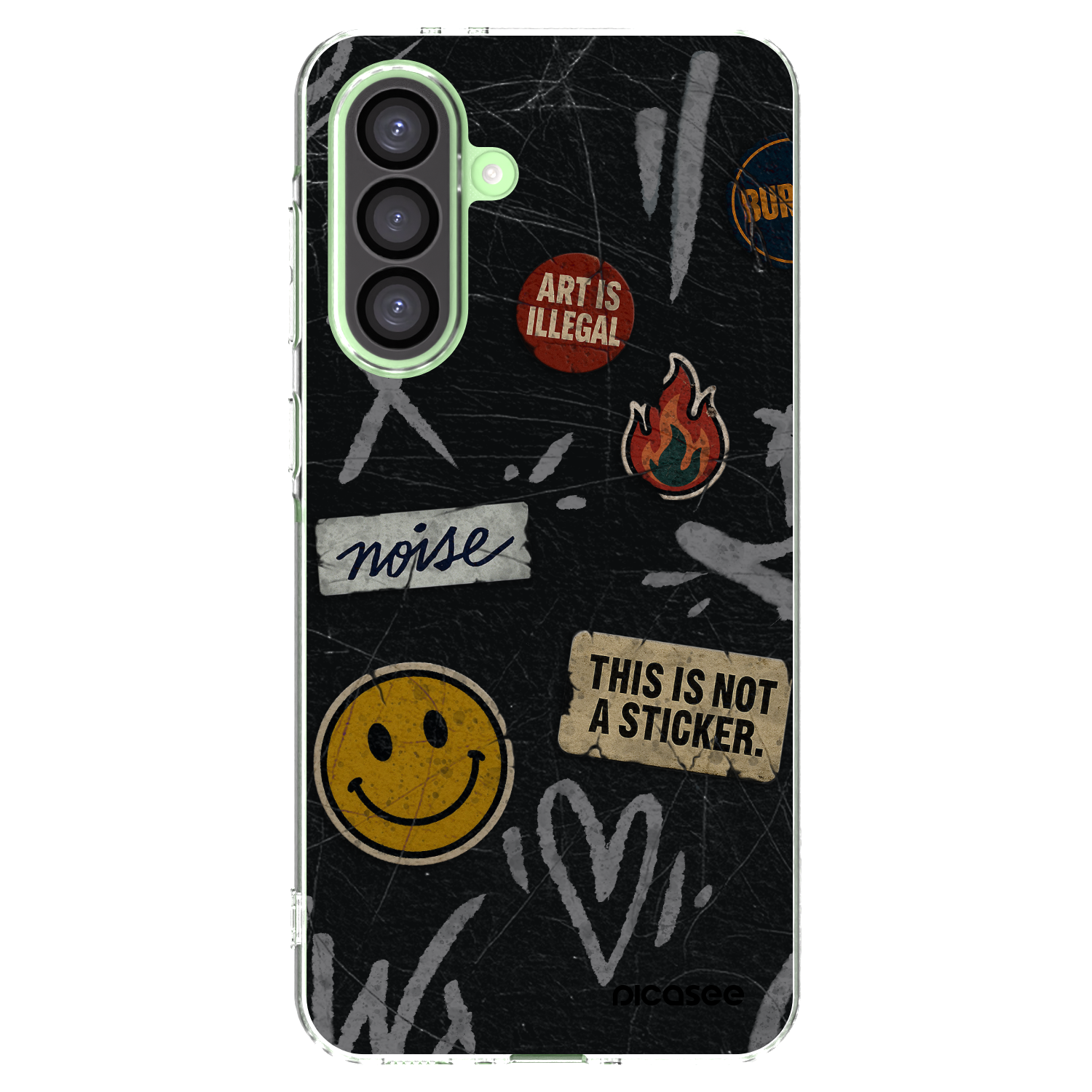 Picasee Samsung Galaxy A26 5G A266B Hülle - Transparentes Silikon - STICKERS x TAGS