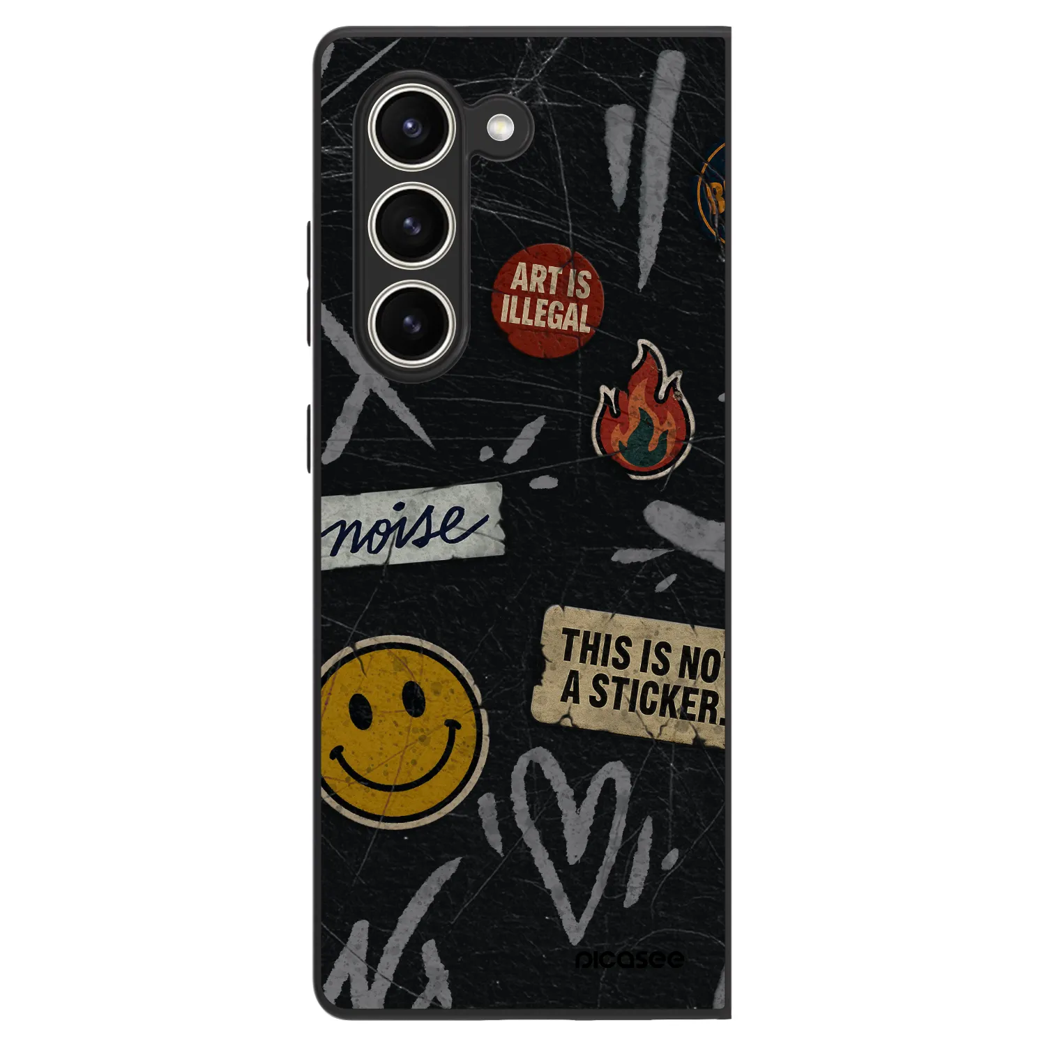 Picasee ULTIMATE CASE für Samsung Galaxy Z Fold5 5G - STICKERS x TAGS