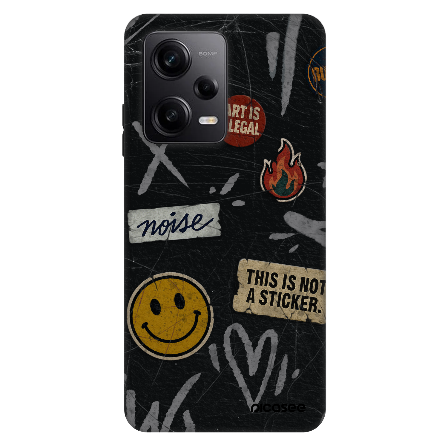 Picasee Fashion Case für Xiaomi Redmi Note 12 Pro+ 5G - STICKERS x TAGS