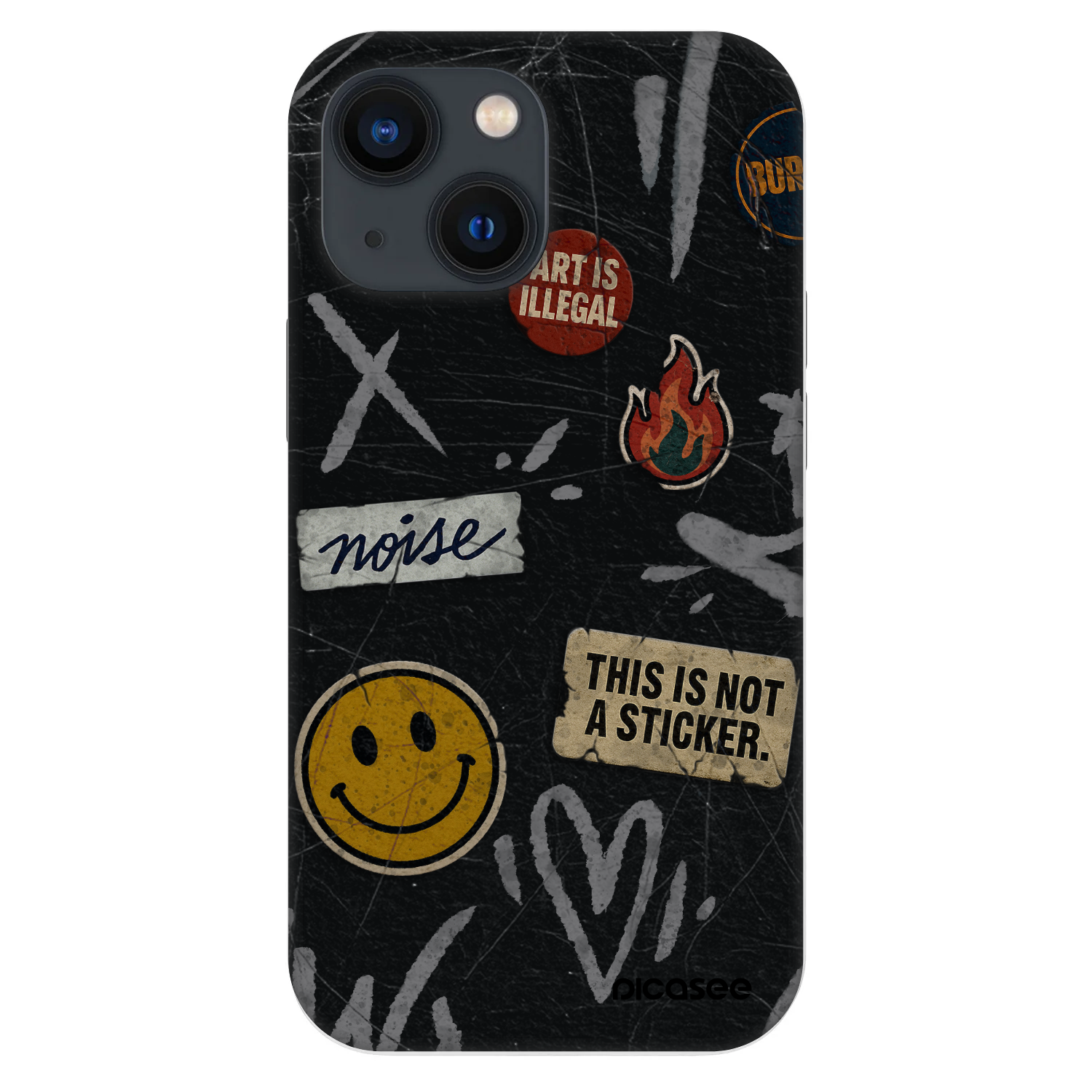 Picasee Fashion Case für Apple iPhone 13 mini - STICKERS x TAGS