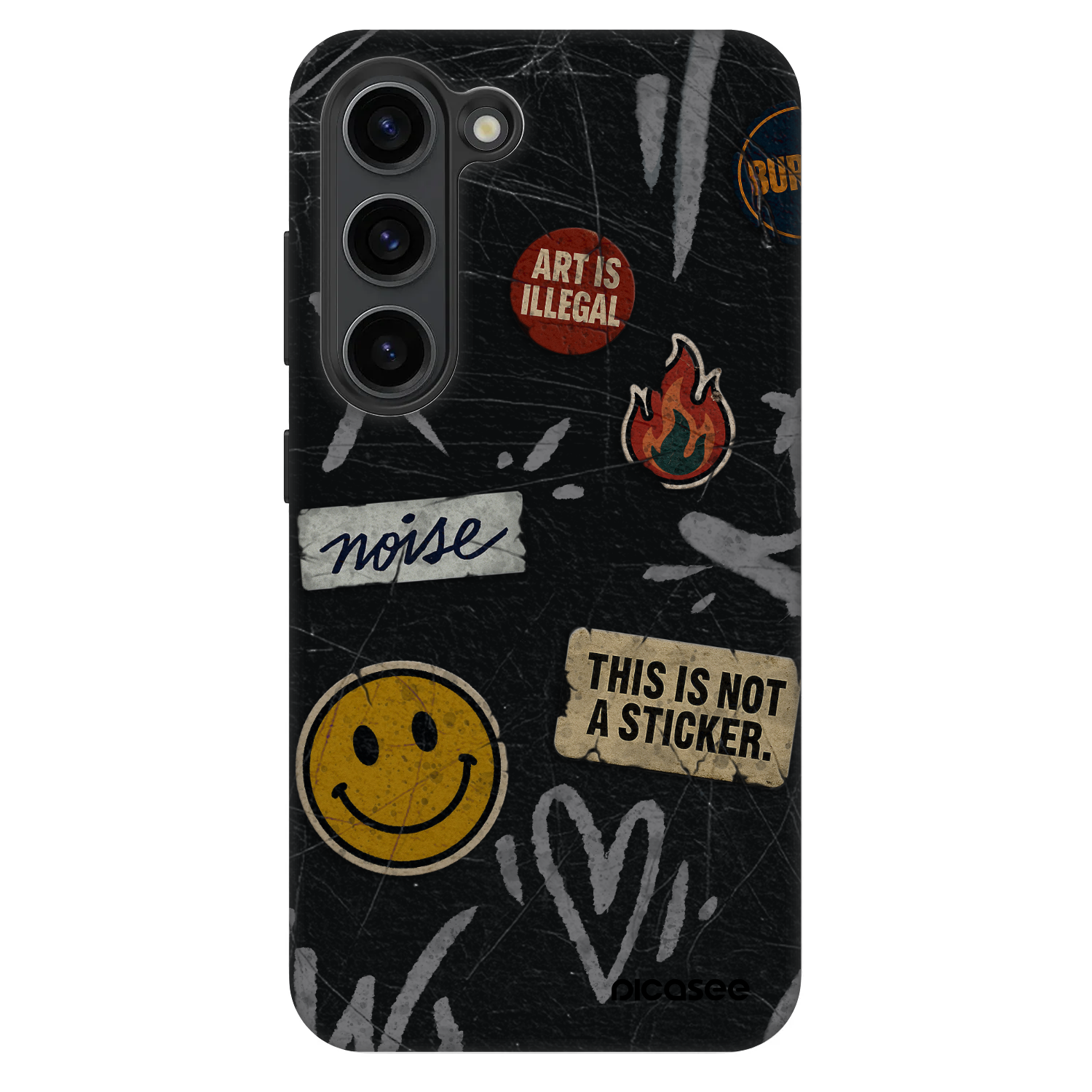 Picasee Fashion Case für Samsung Galaxy S23 5G - STICKERS x TAGS