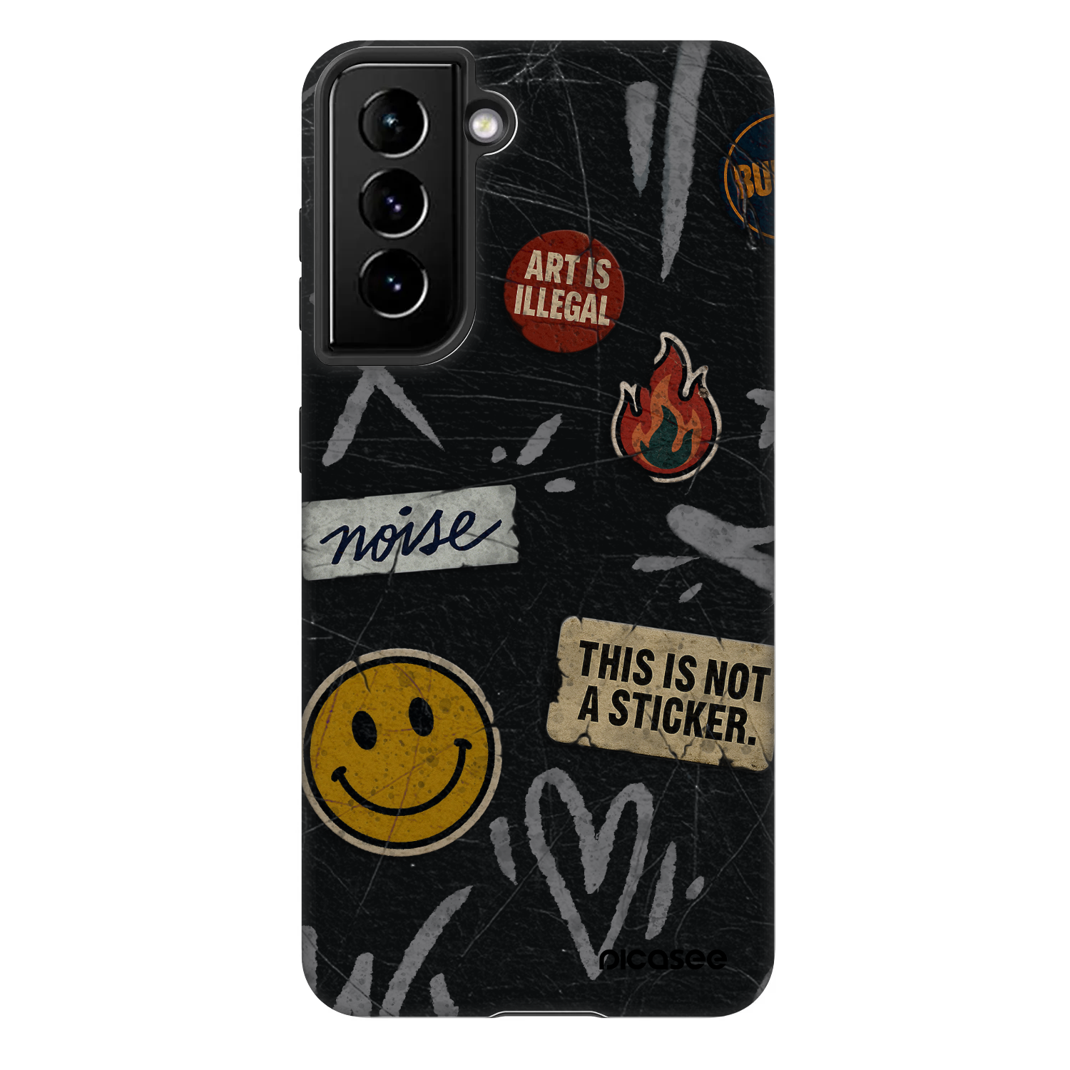 Picasee Fashion Case für Samsung Galaxy S21 FE 5G - STICKERS x TAGS
