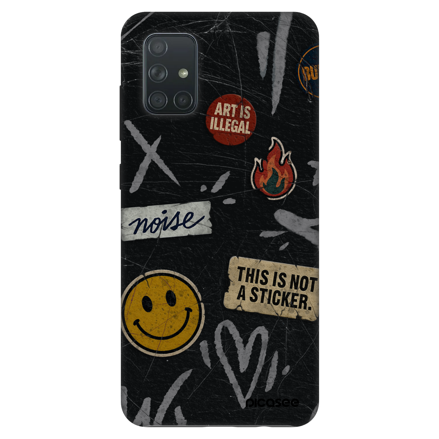 Picasee Fashion Case für Samsung Galaxy A71 A715F - STICKERS x TAGS