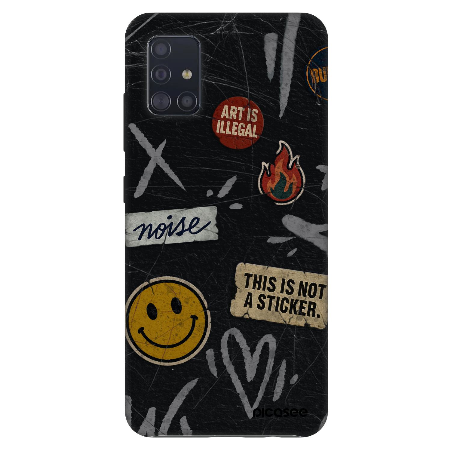 Picasee Fashion Case für Samsung Galaxy A51 A515F - STICKERS x TAGS