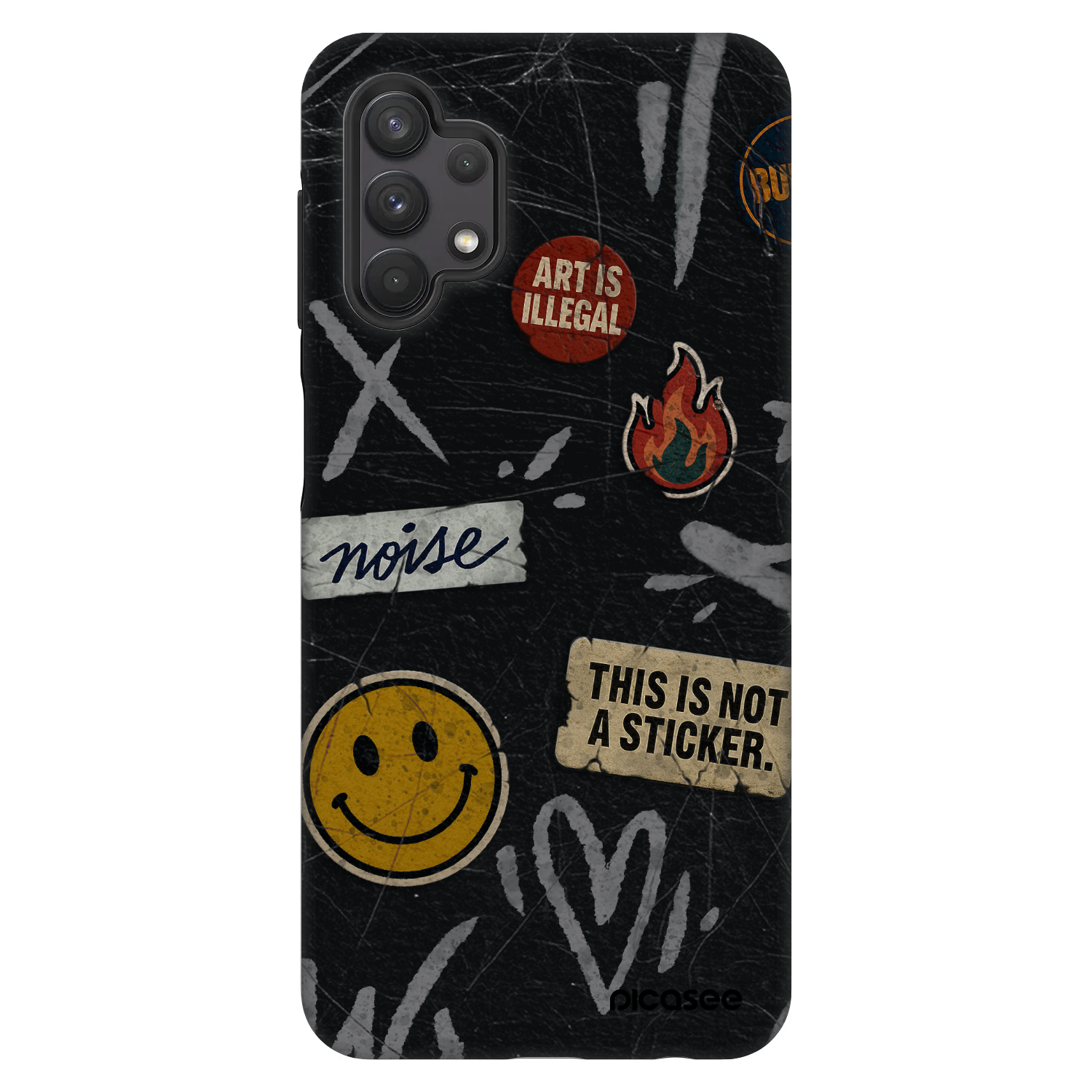 Picasee Fashion Case für Samsung Galaxy A32 5G A326B - STICKERS x TAGS