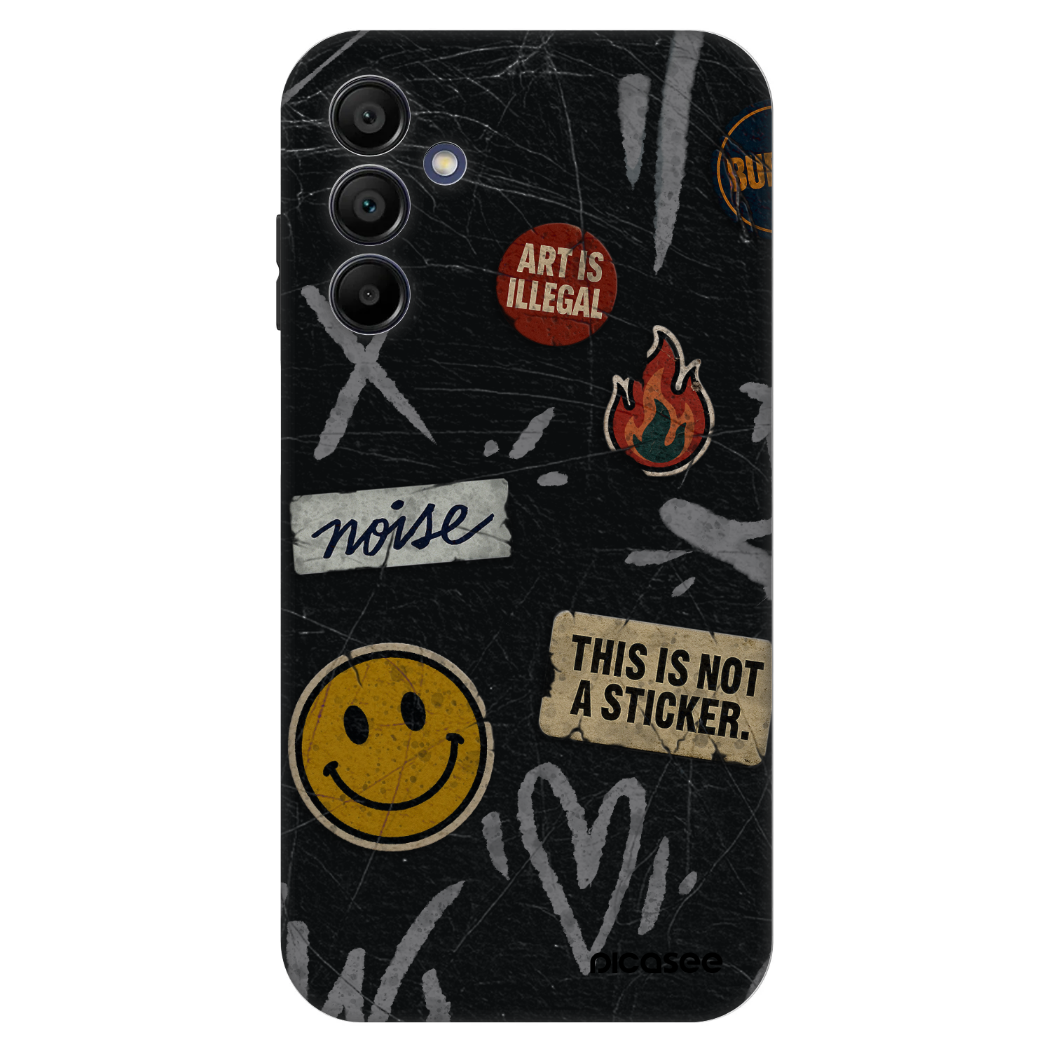 Picasee Fashion Case für Samsung Galaxy A15 A156B 5G - STICKERS x TAGS