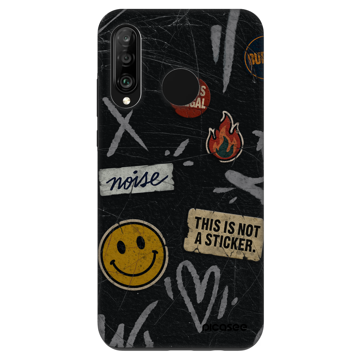 Picasee Fashion Case für Huawei P30 Lite - STICKERS x TAGS