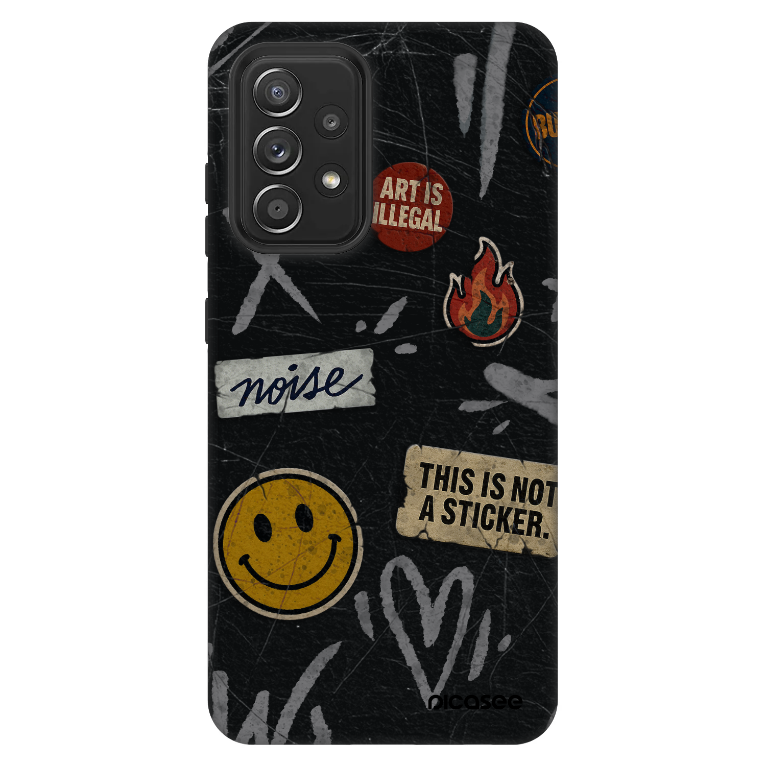 Picasee Fashion Case für Samsung Galaxy A52 5G A525F - STICKERS x TAGS