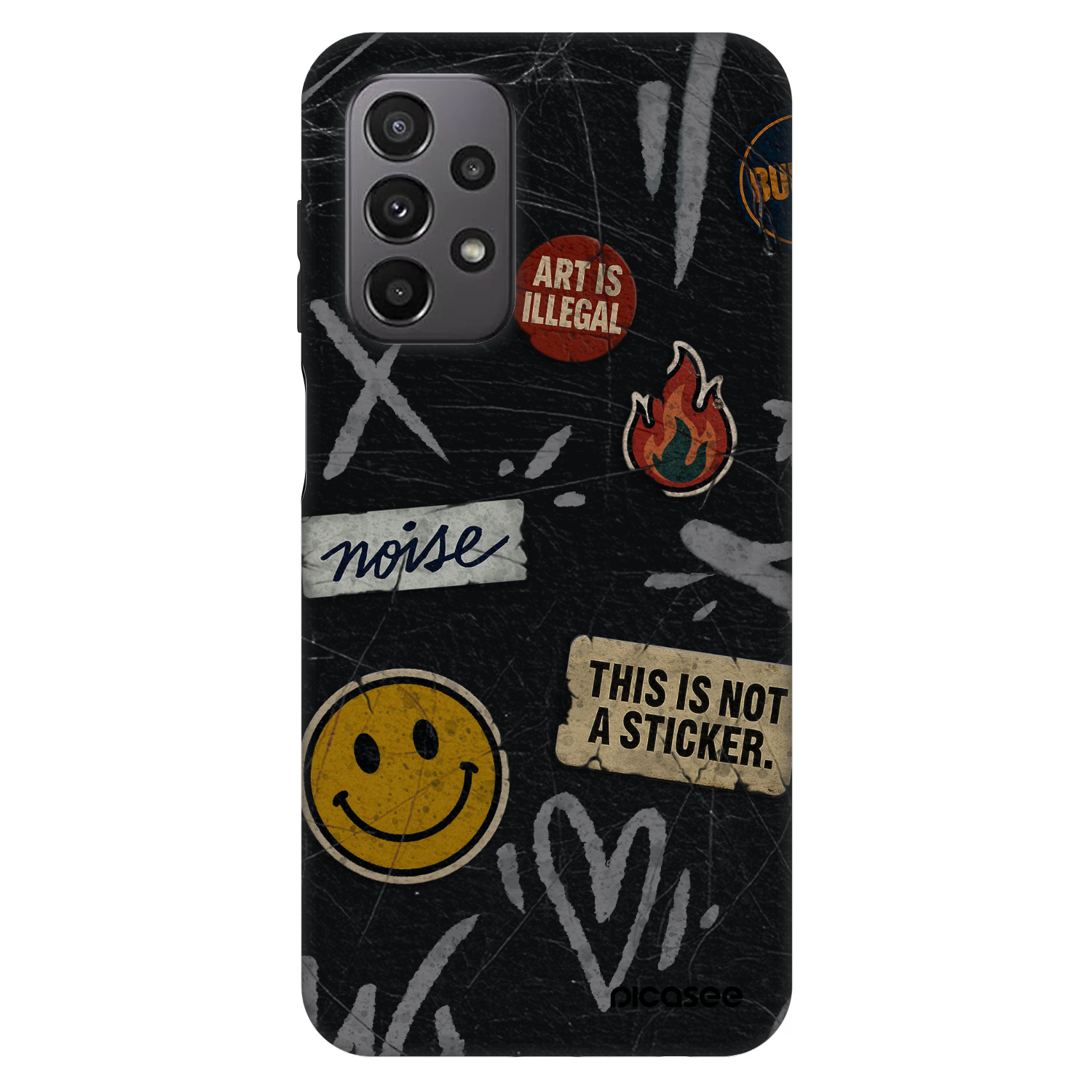 Picasee Fashion Case für Samsung Galaxy A23 A235F 4G - STICKERS x TAGS
