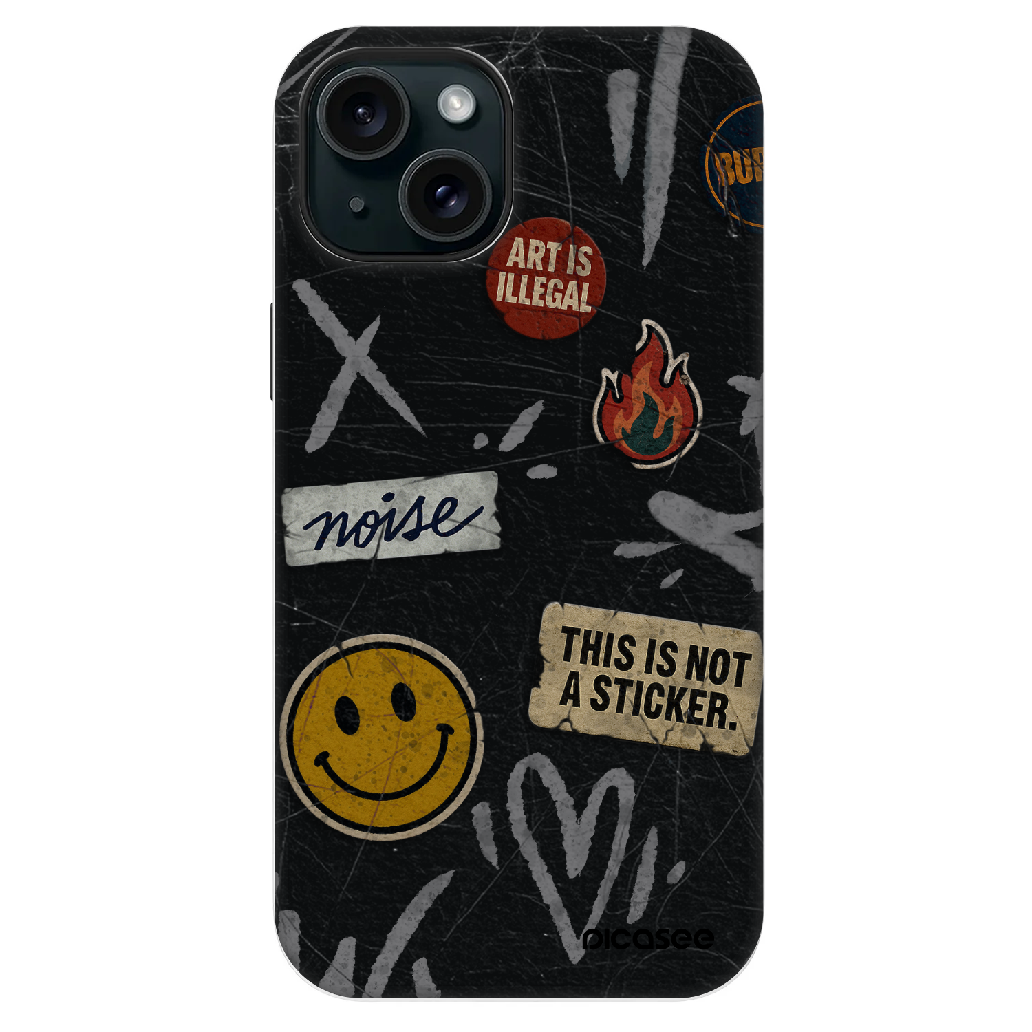 Picasee Fashion Case MagSafe für Apple iPhone 13 - STICKERS x TAGS
