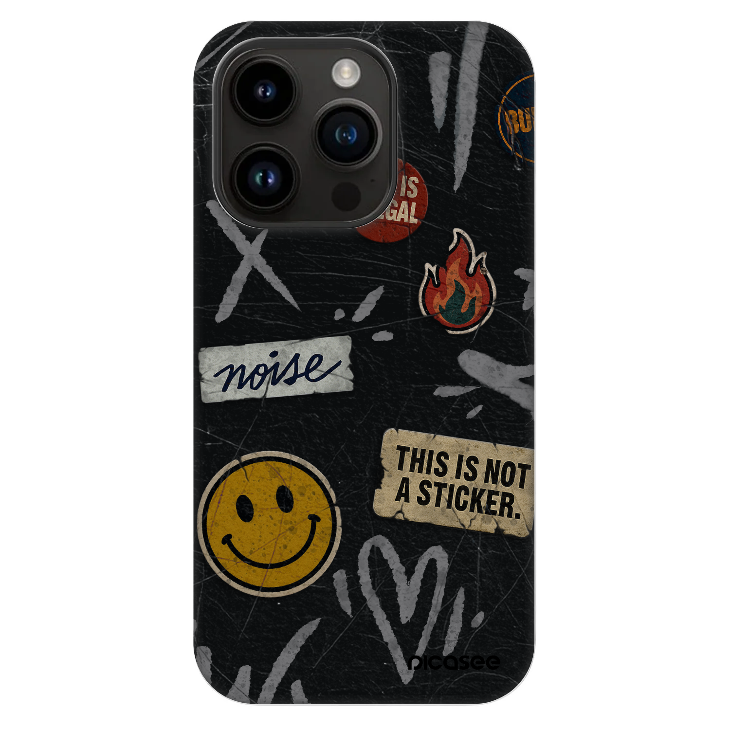 Picasee Fashion Case MagSafe für Apple iPhone 14 Pro - STICKERS x TAGS