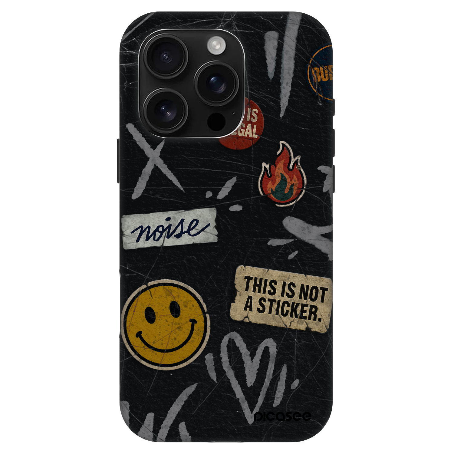 Picasee Fashion Case MagSafe für Apple iPhone 16 Pro - STICKERS x TAGS
