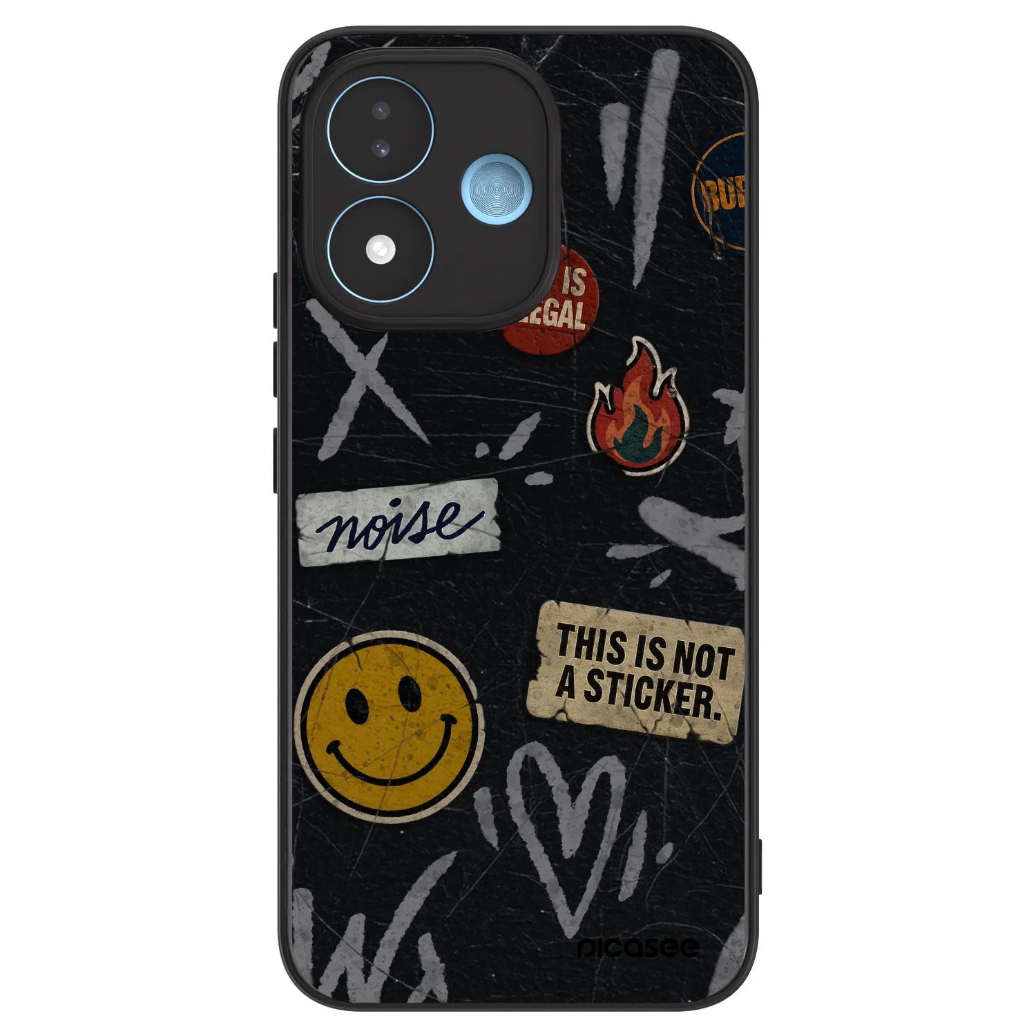 Picasee ULTIMATE CASE für Xiaomi Redmi Note 17 5G - STICKERS x TAGS