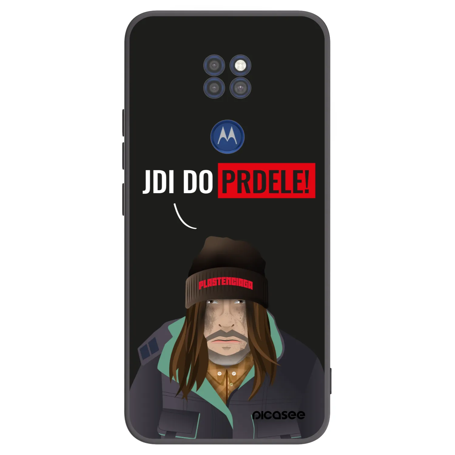 Picasee Motorola Moto G9 Play Hülle - Schwarzes Silikon - Bezďák