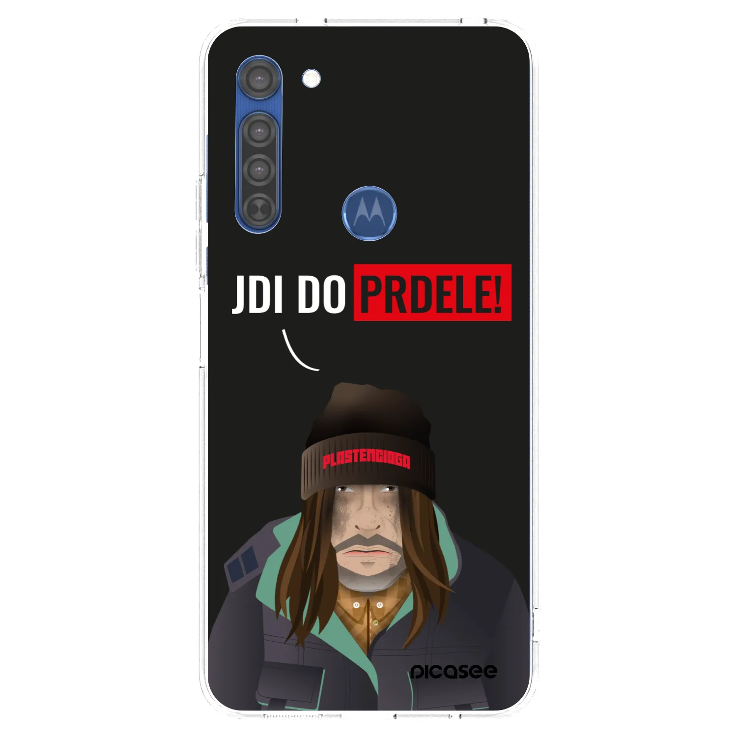 Picasee Motorola Moto G8 Hülle - Transparentes Silikon - Bezďák