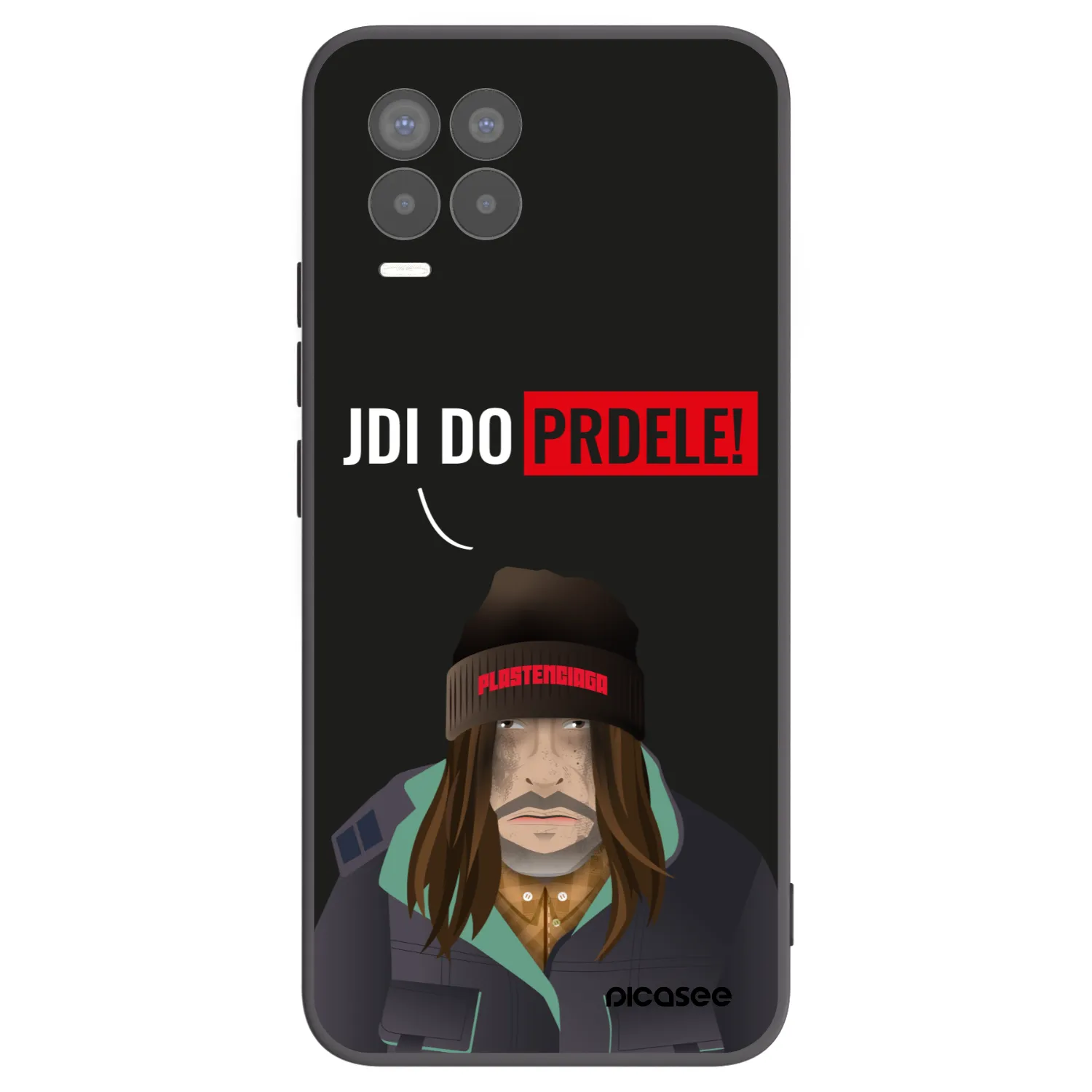 Picasee Realme 8 4G Hülle - Schwarzes Silikon - Bezďák