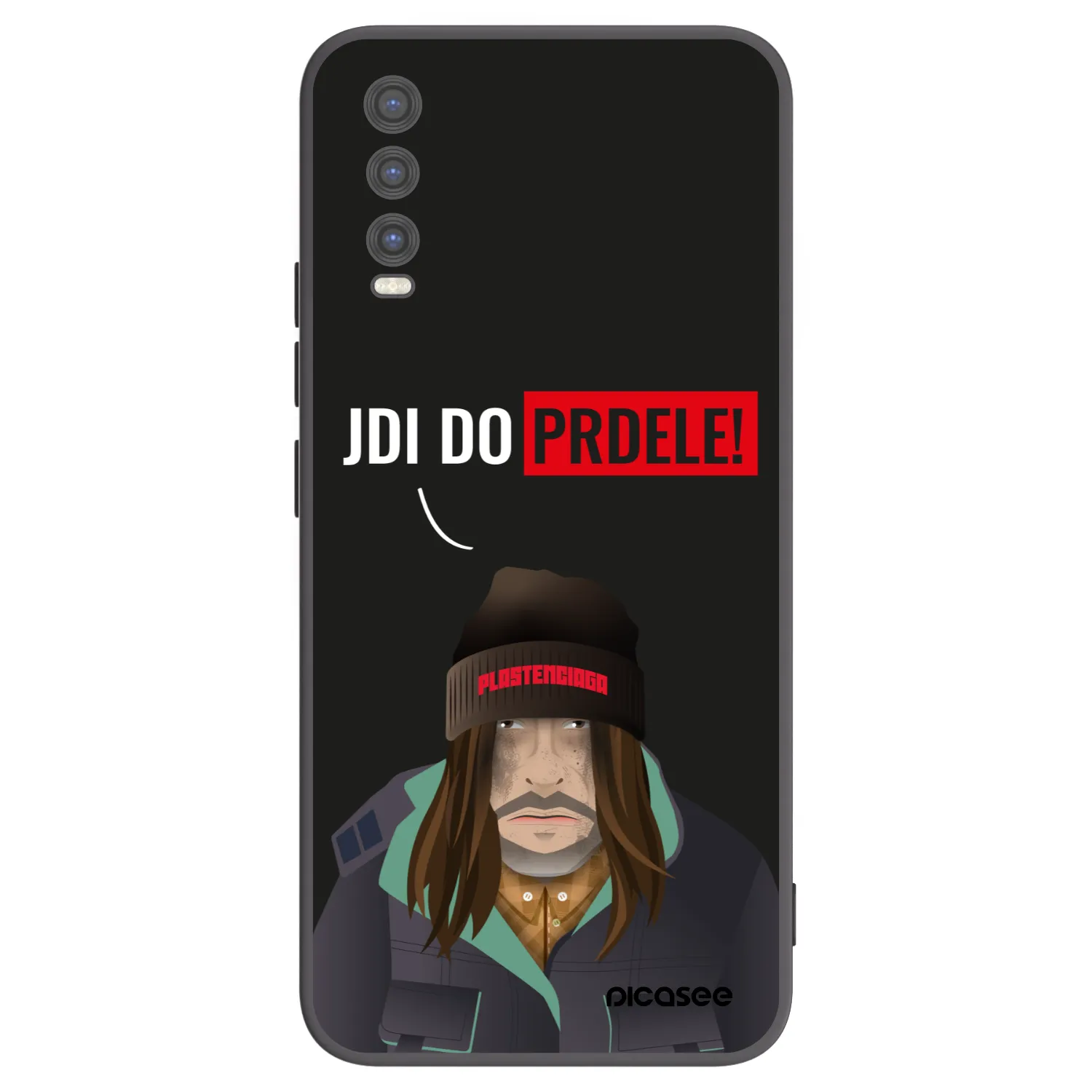 Picasee Vivo Y20s Hülle - Schwarzes Silikon - Bezďák