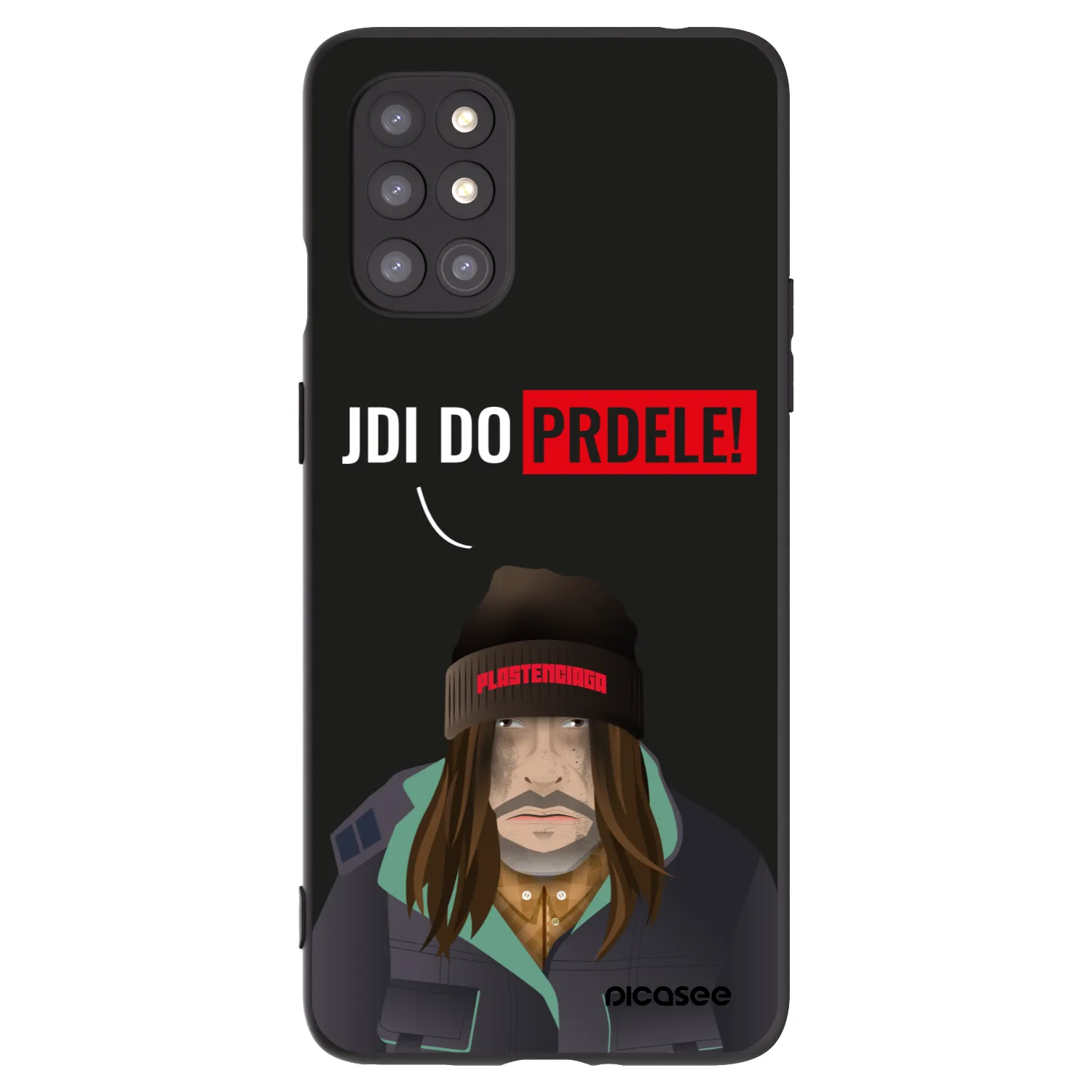 Picasee OnePlus 8T Hülle - Schwarzes Silikon - Bezďák