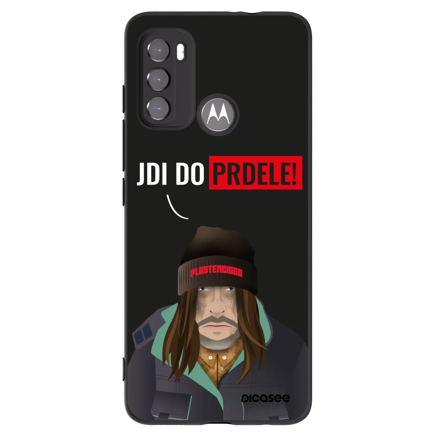 Picasee Motorola Moto G60 Hülle - Schwarzes Silikon - Bezďák