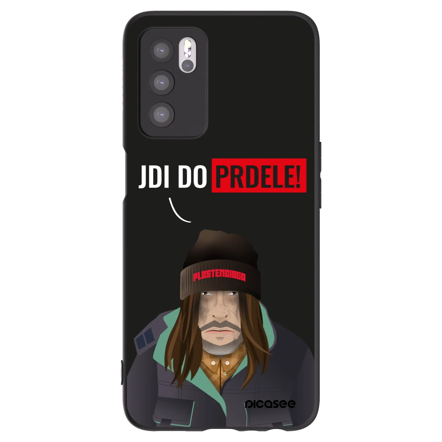 Picasee OPPO A16 Hülle - Schwarzes Silikon - Bezďák